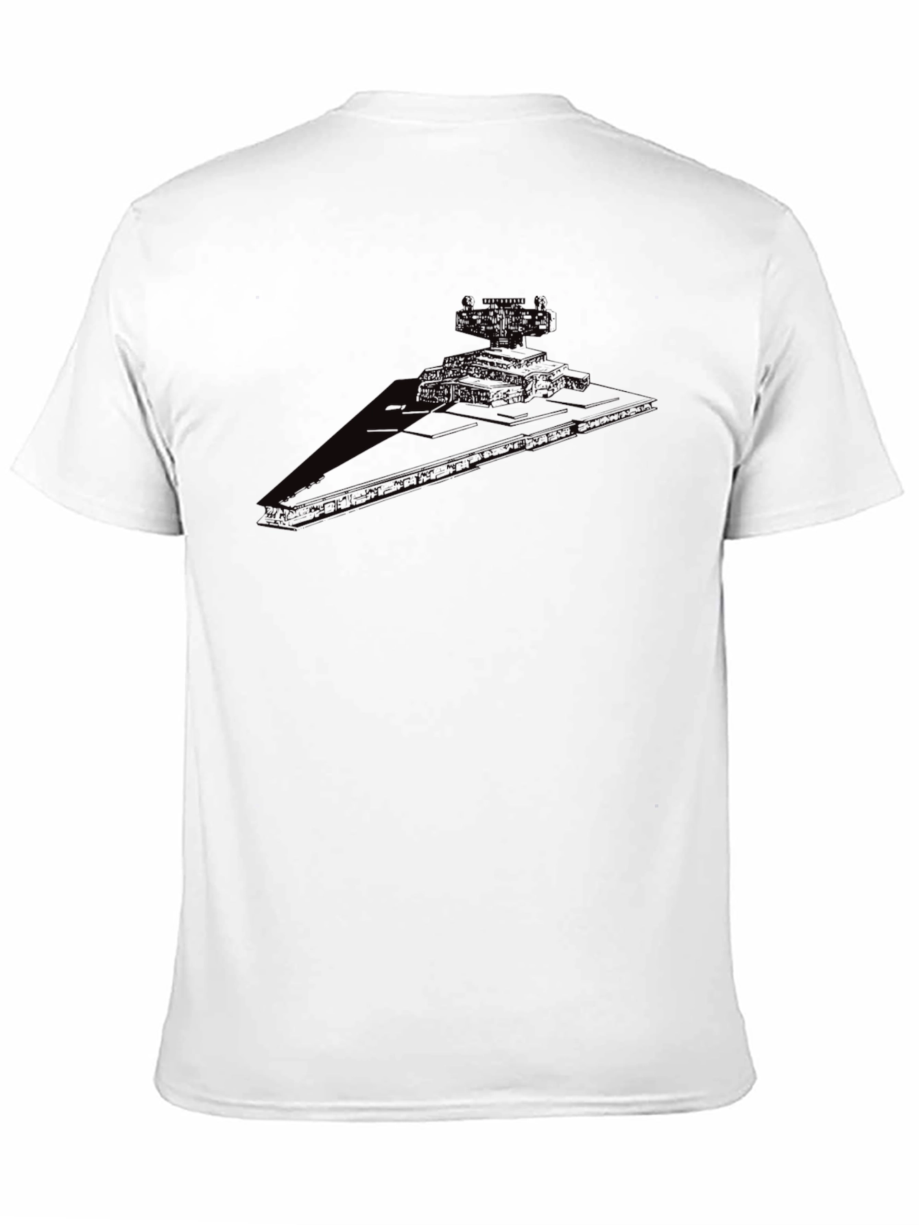 Star Destroyer Graphic Tee - Black Cotton Blend T-Shirt