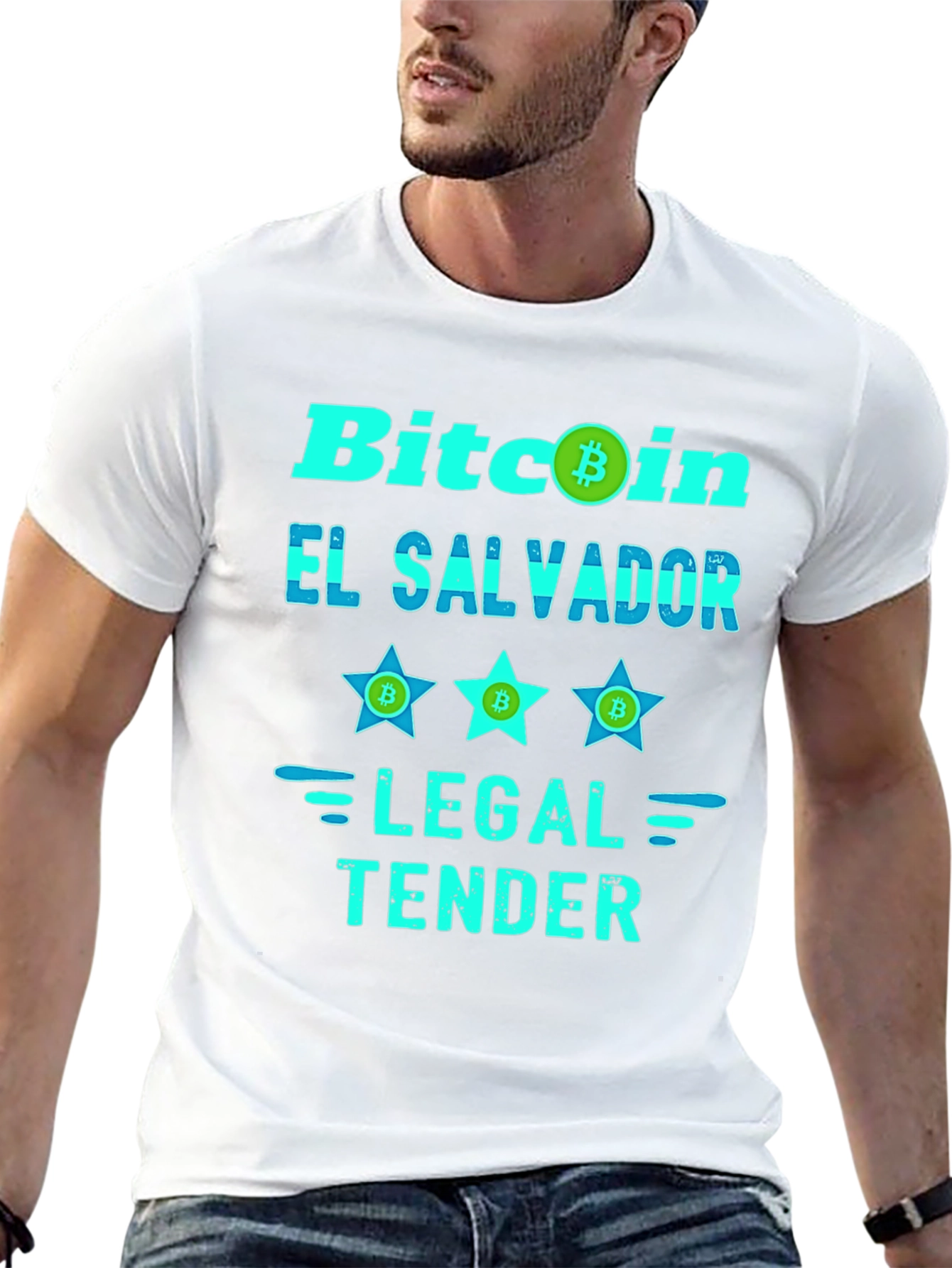 Bitcoin El Salvador Legal Tender Graphic T-Shirt