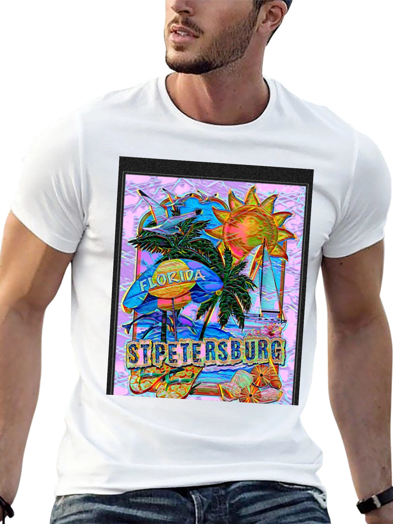 St. Petersburg Florida T-Shirt - Tropical Vacation Souvenir