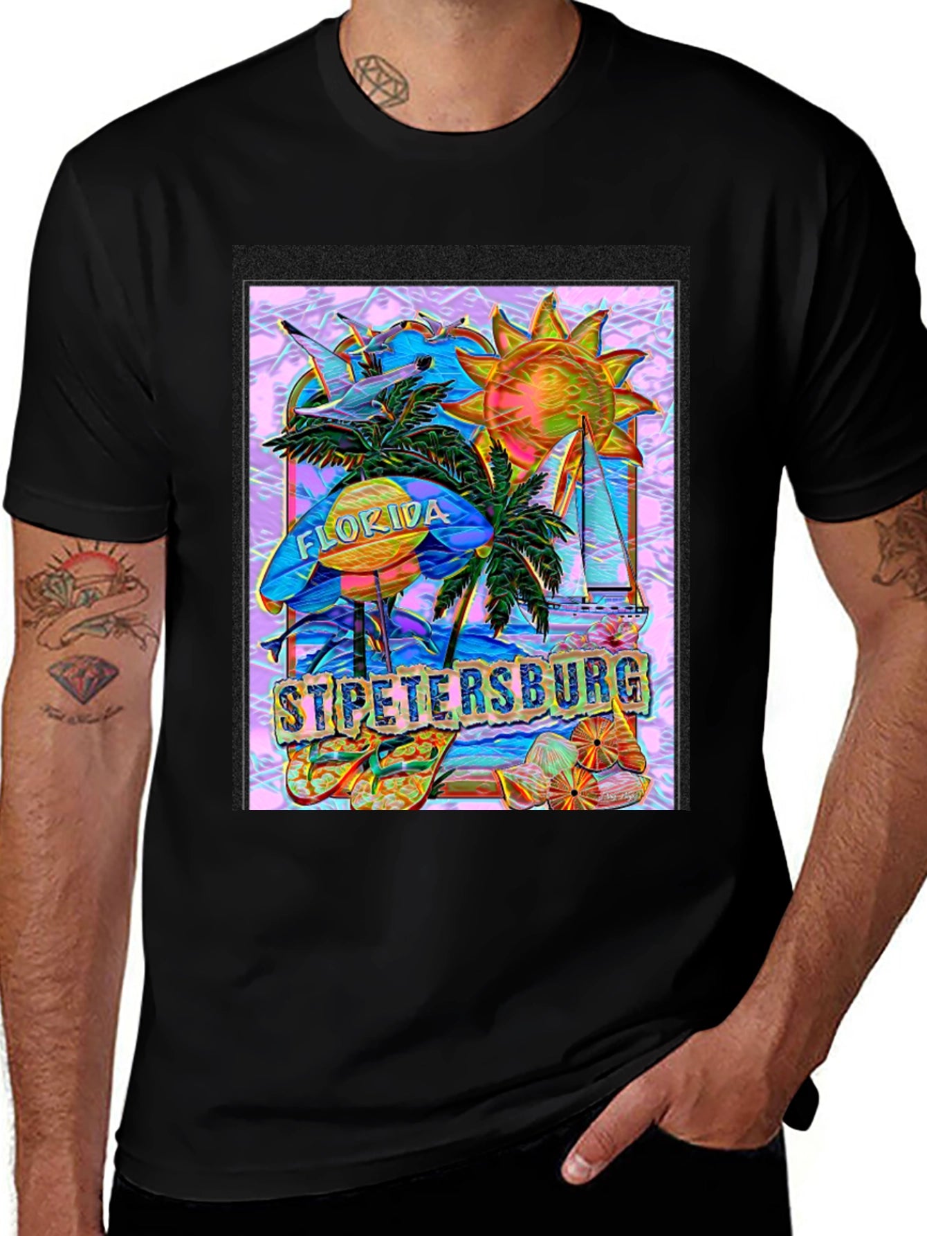 St. Petersburg Florida T-Shirt - Tropical Vacation Souvenir
