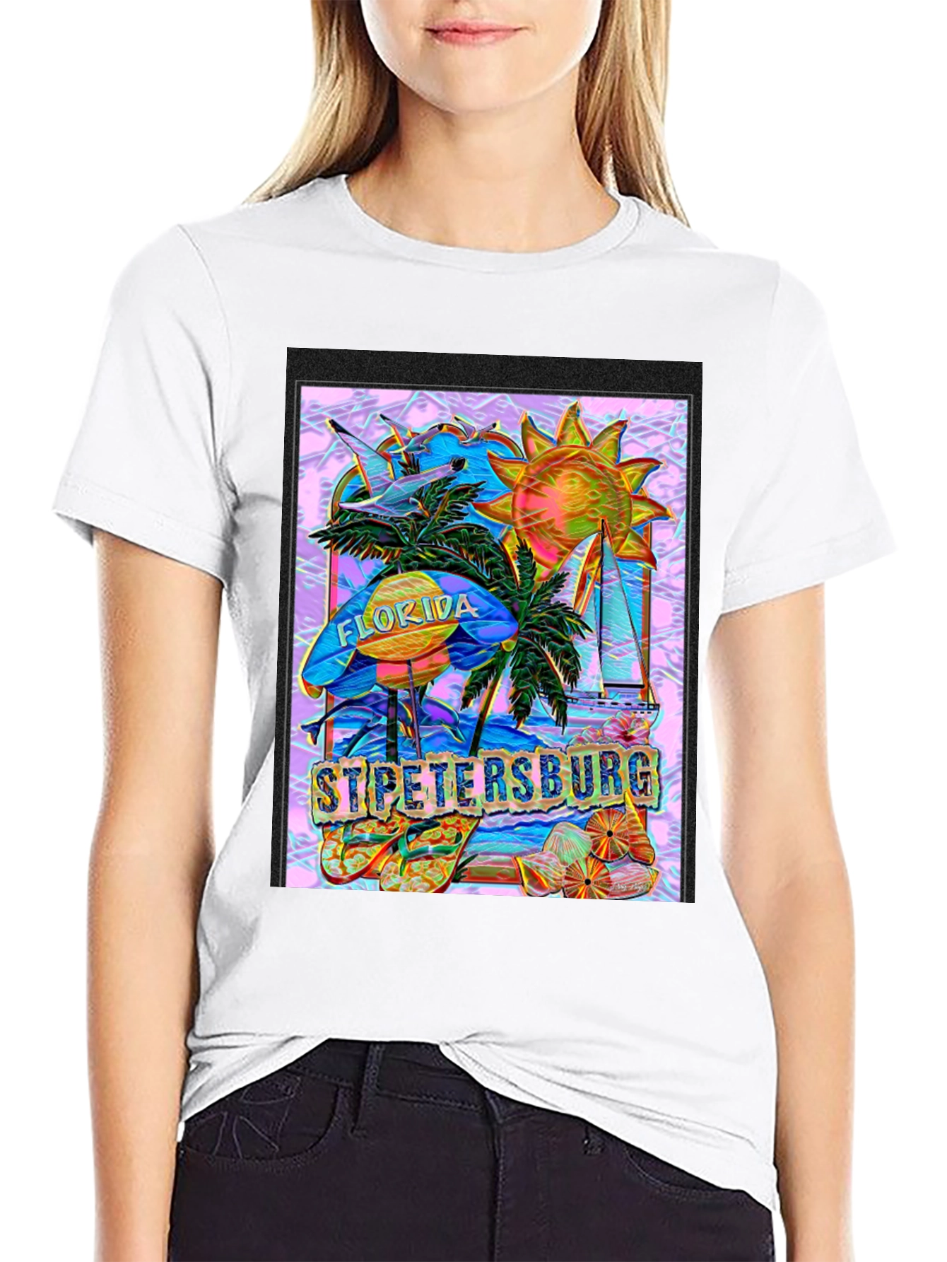 St. Petersburg Florida T-Shirt - Tropical Vacation Souvenir