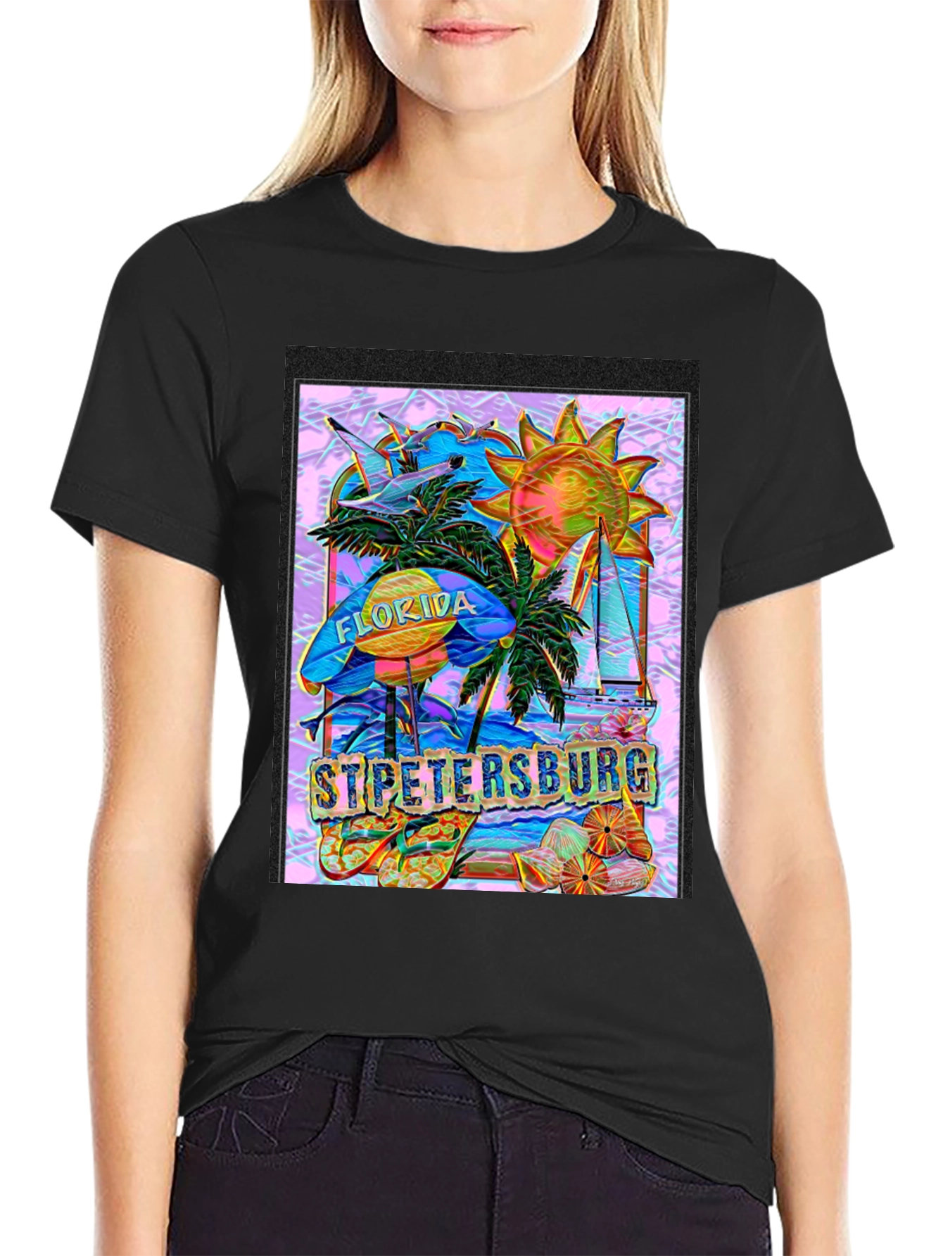 St. Petersburg Florida T-Shirt - Tropical Vacation Souvenir