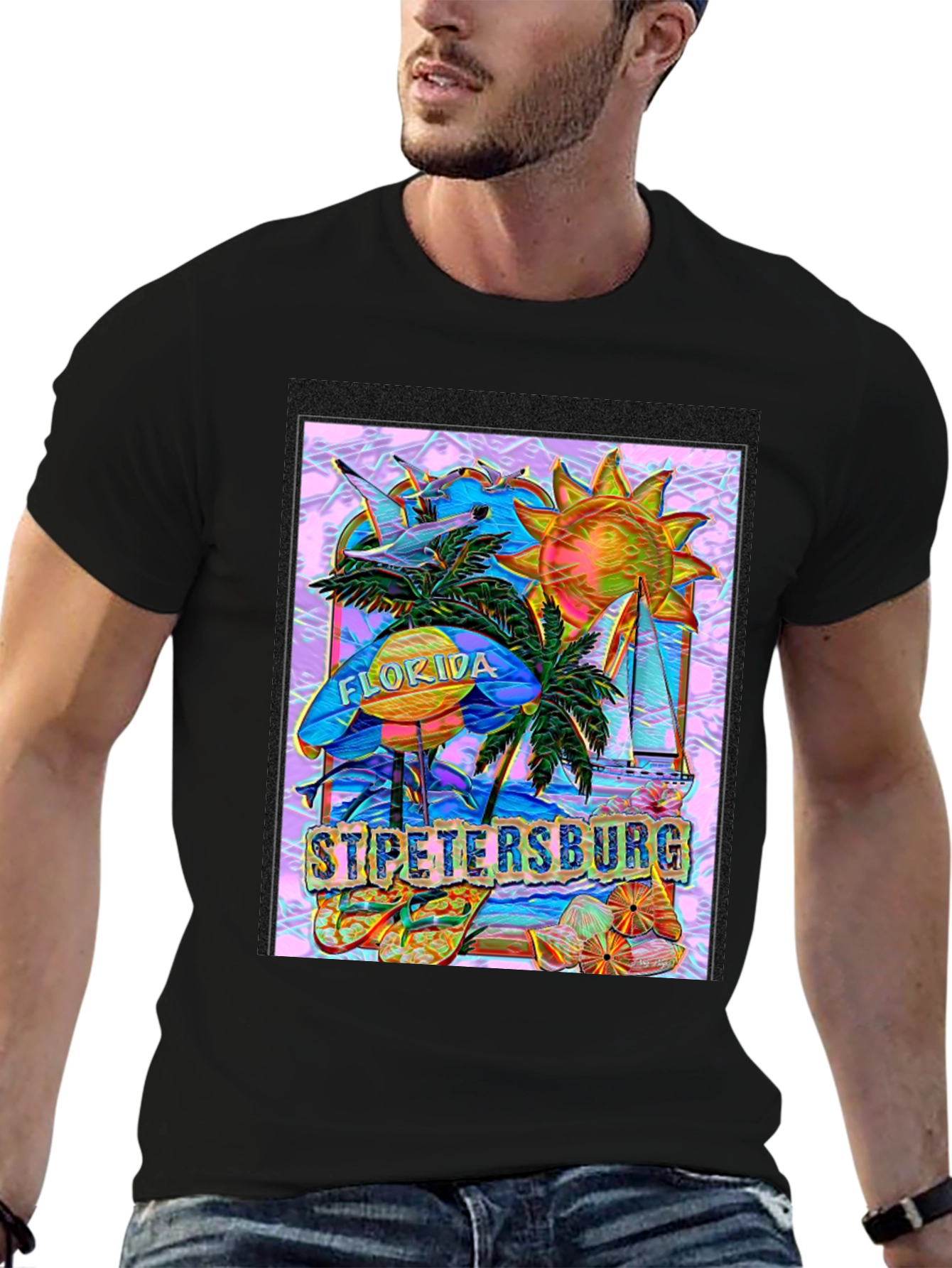 St. Petersburg Florida T-Shirt - Tropical Vacation Souvenir