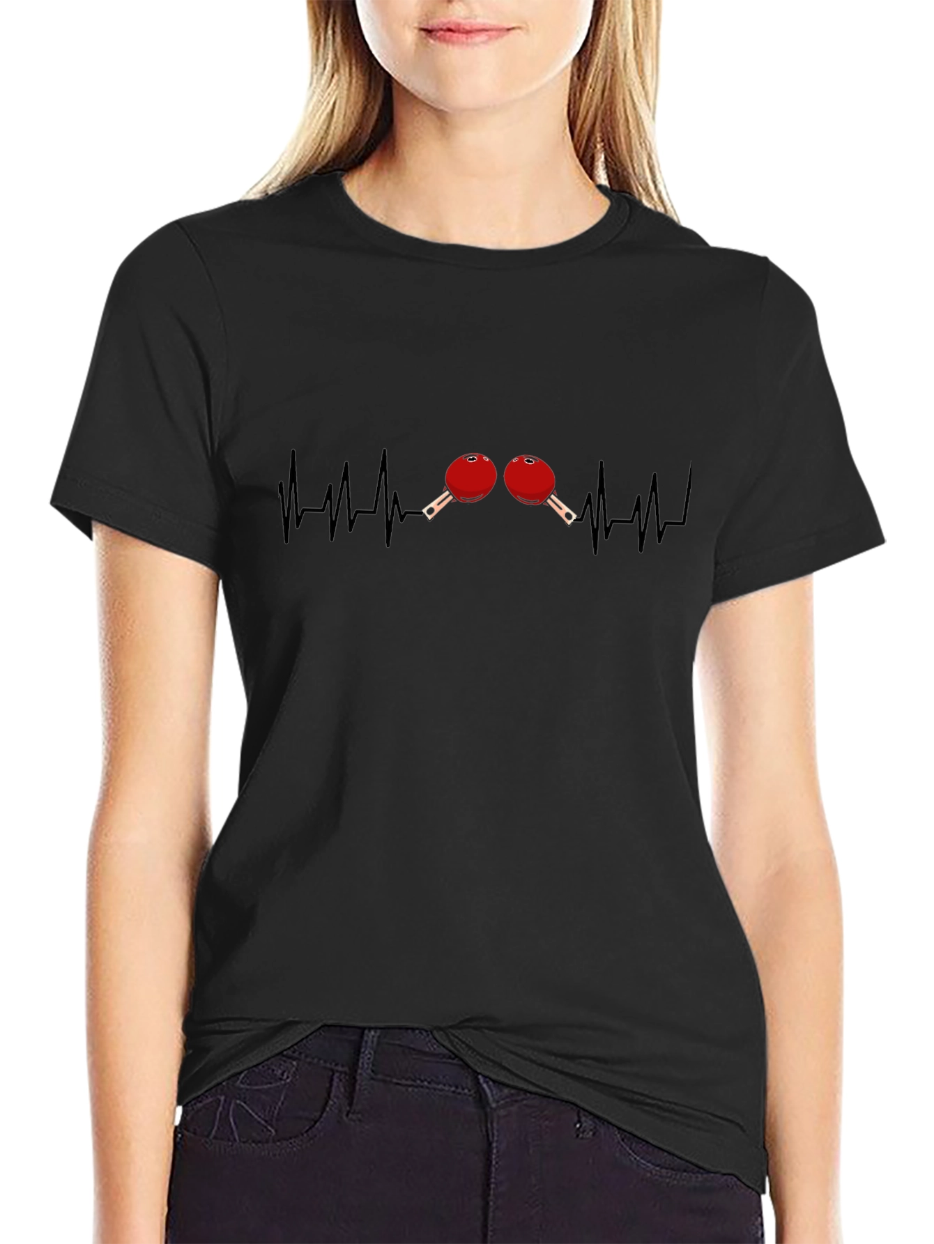 Ping Pong Heartbeat Graphic T-Shirt