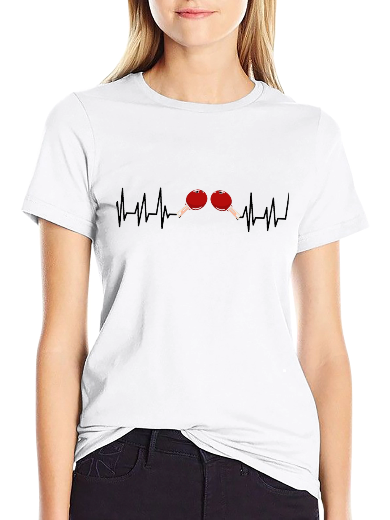 Ping Pong Heartbeat Graphic T-Shirt