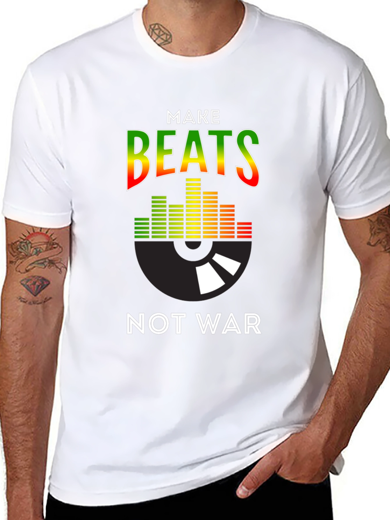 Make Beats Not War Graphic T-Shirt