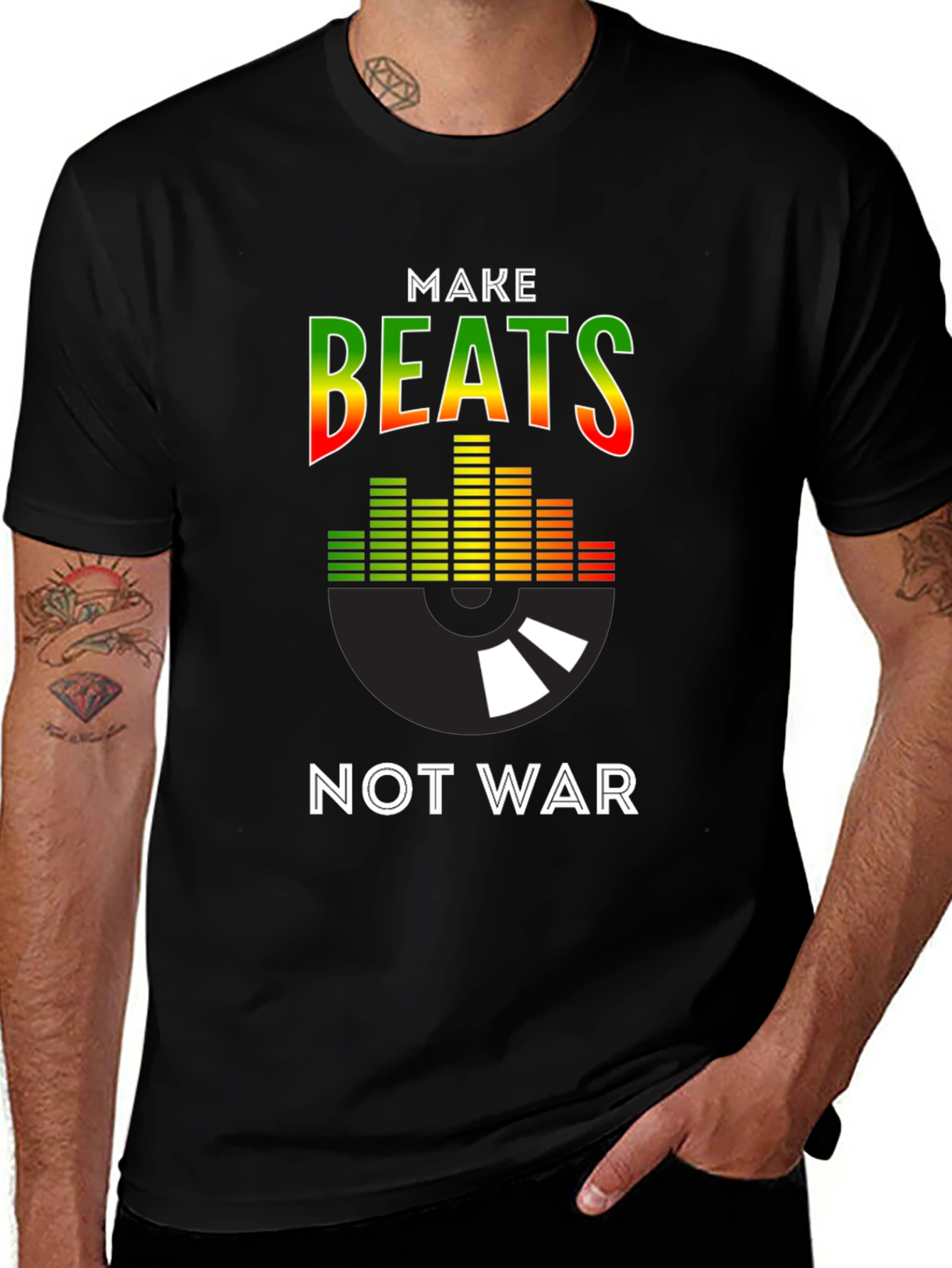Make Beats Not War Graphic T-Shirt