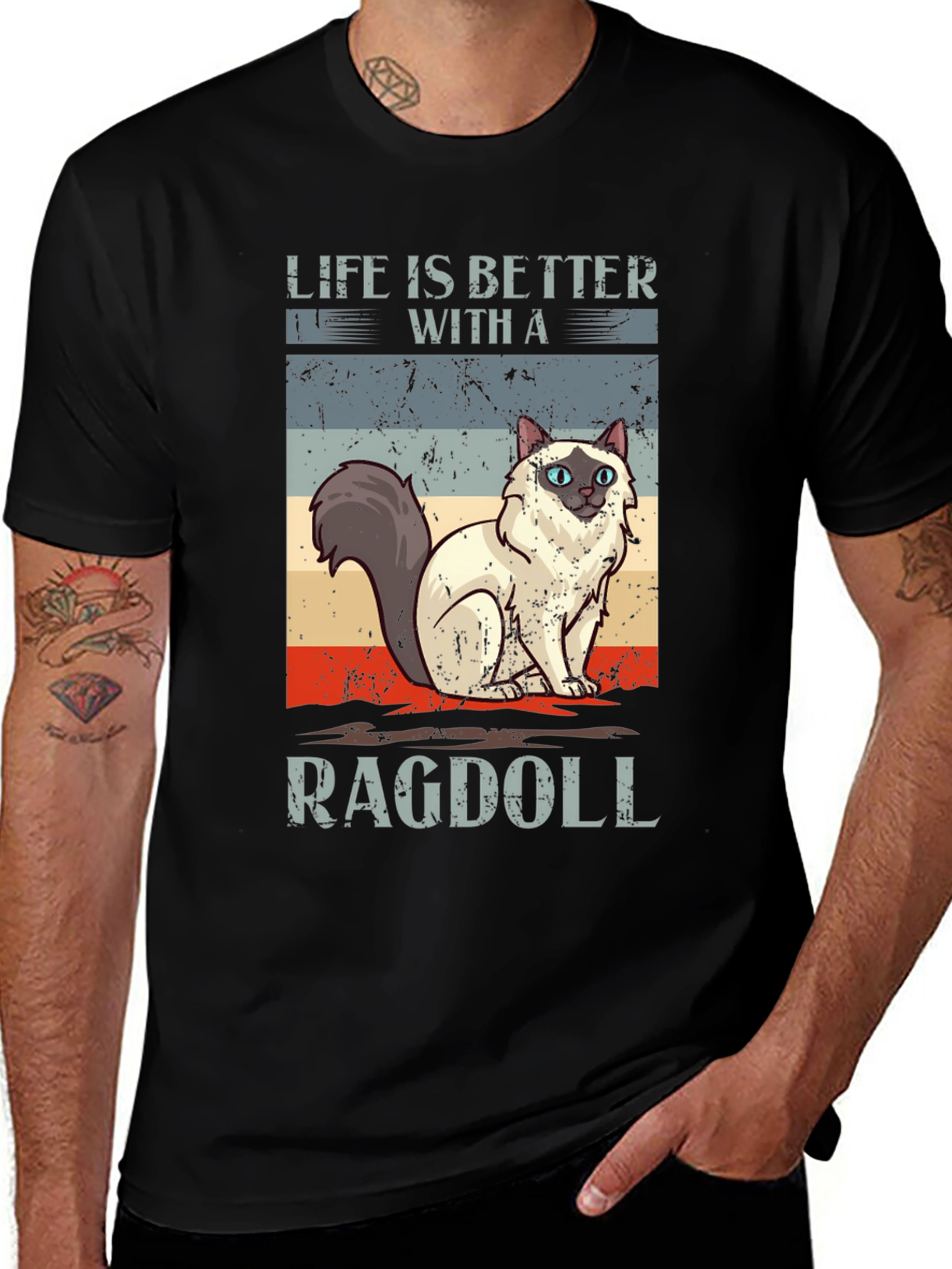 Life is Better with a Ragdoll Cat T-Shirt