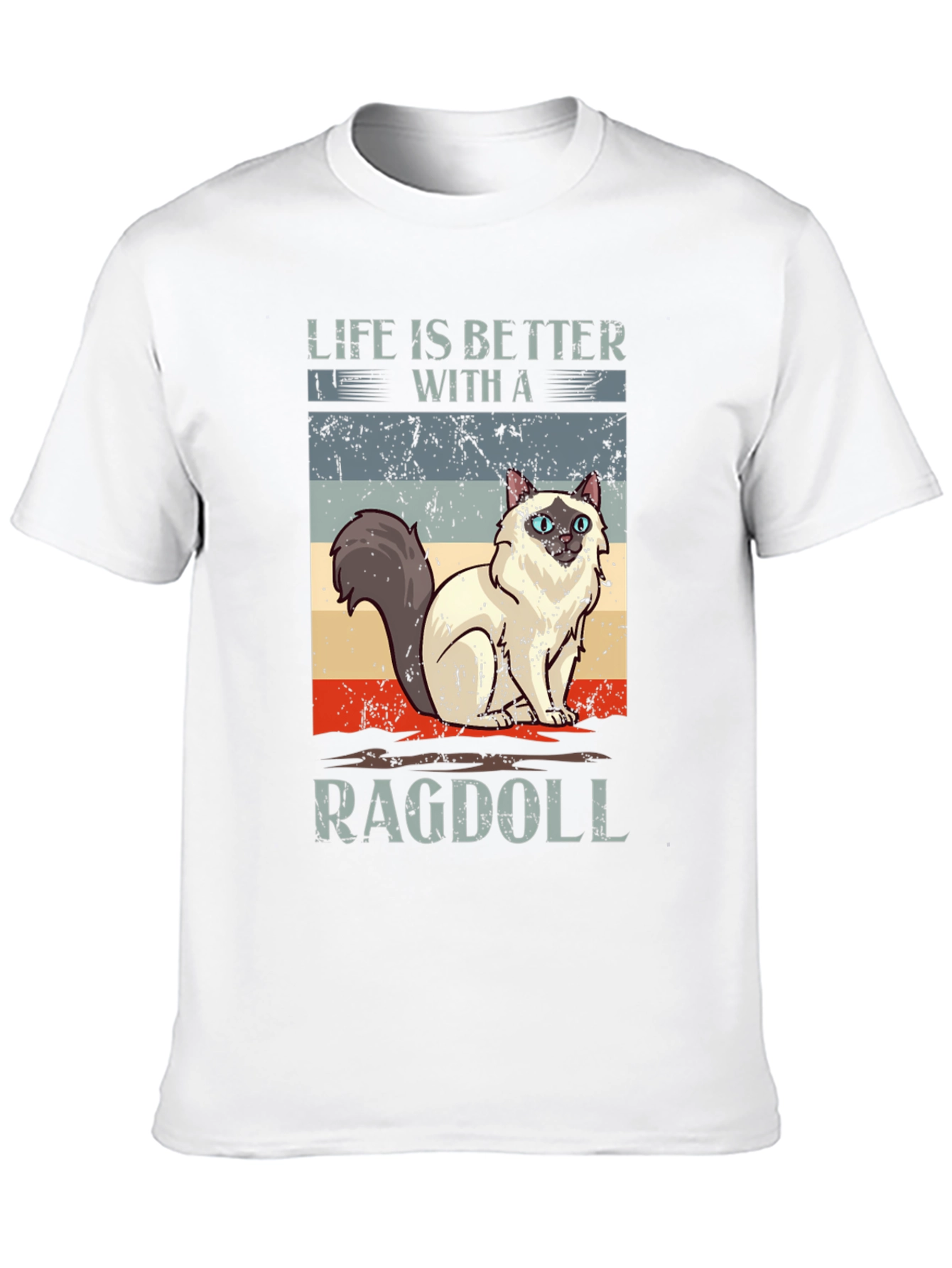 Life is Better with a Ragdoll Cat T-Shirt