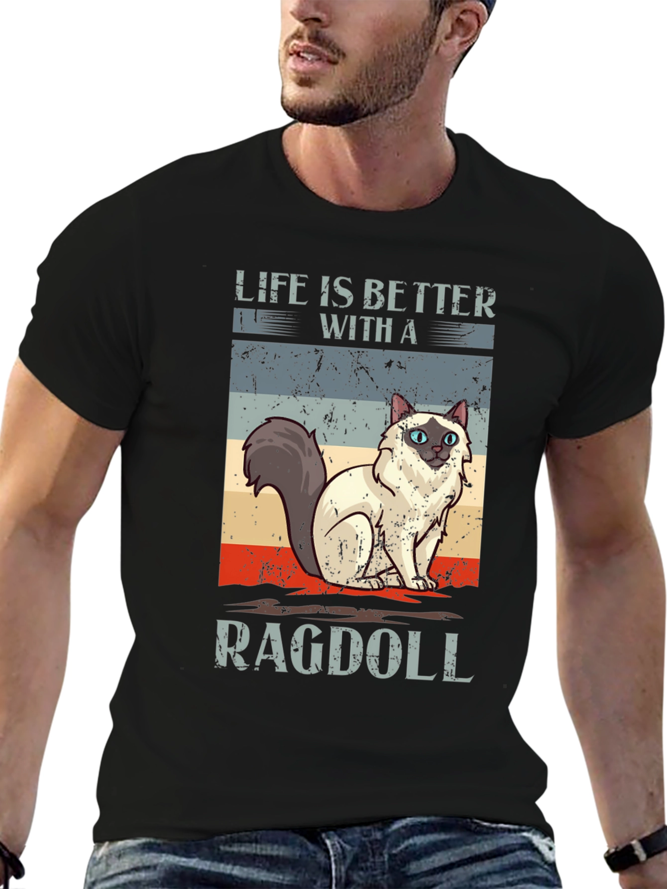Life is Better with a Ragdoll Cat T-Shirt
