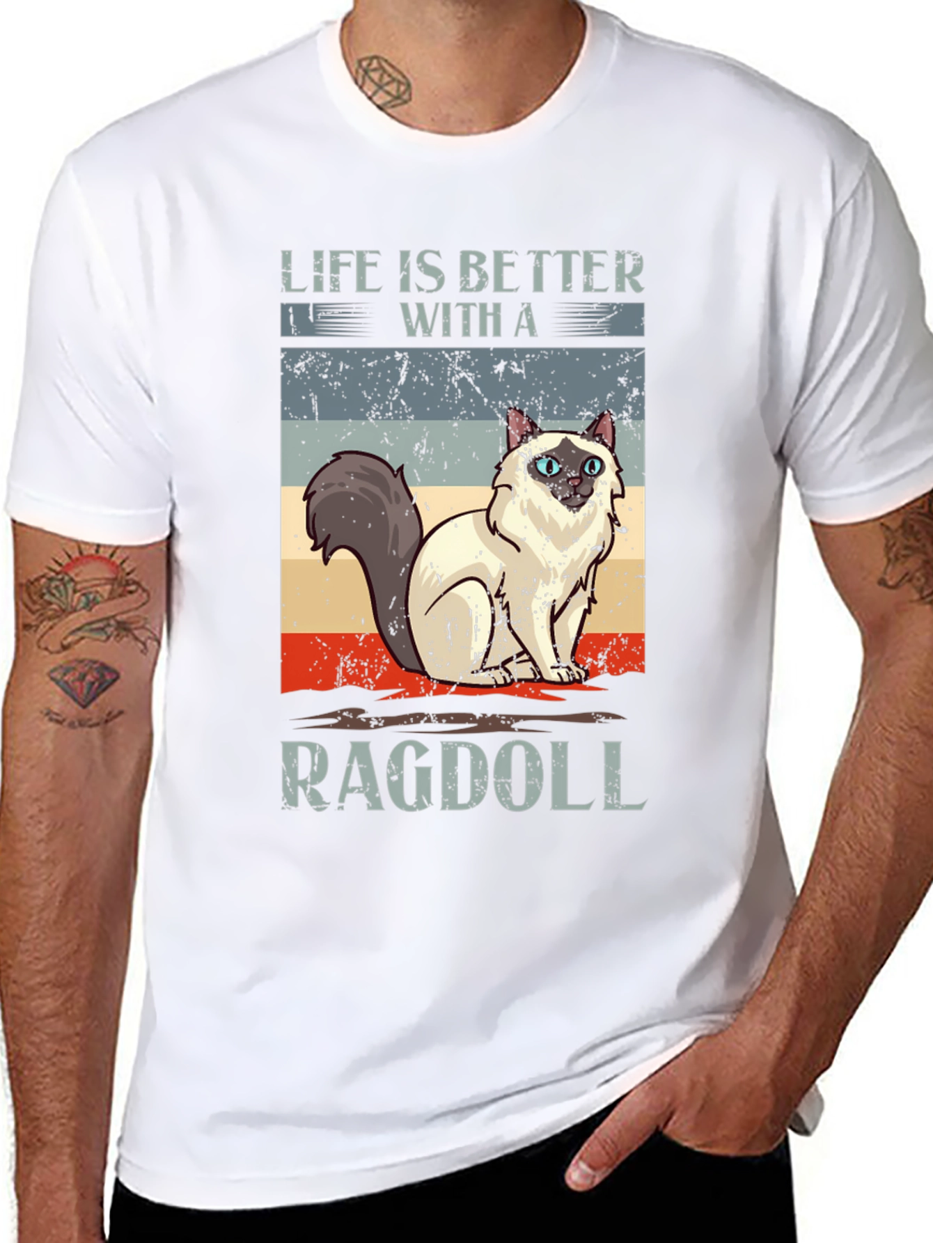 Life is Better with a Ragdoll Cat T-Shirt