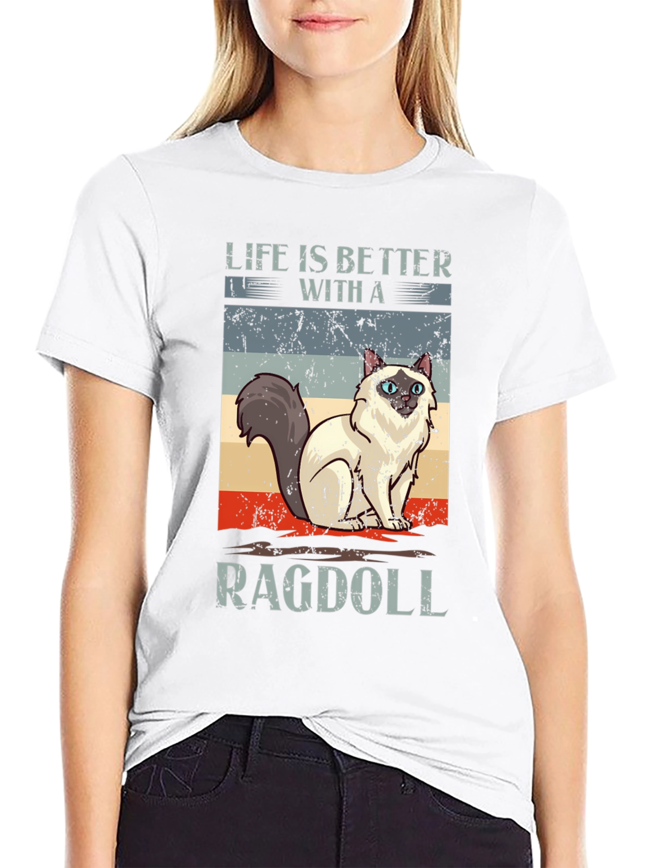 Life is Better with a Ragdoll Cat T-Shirt