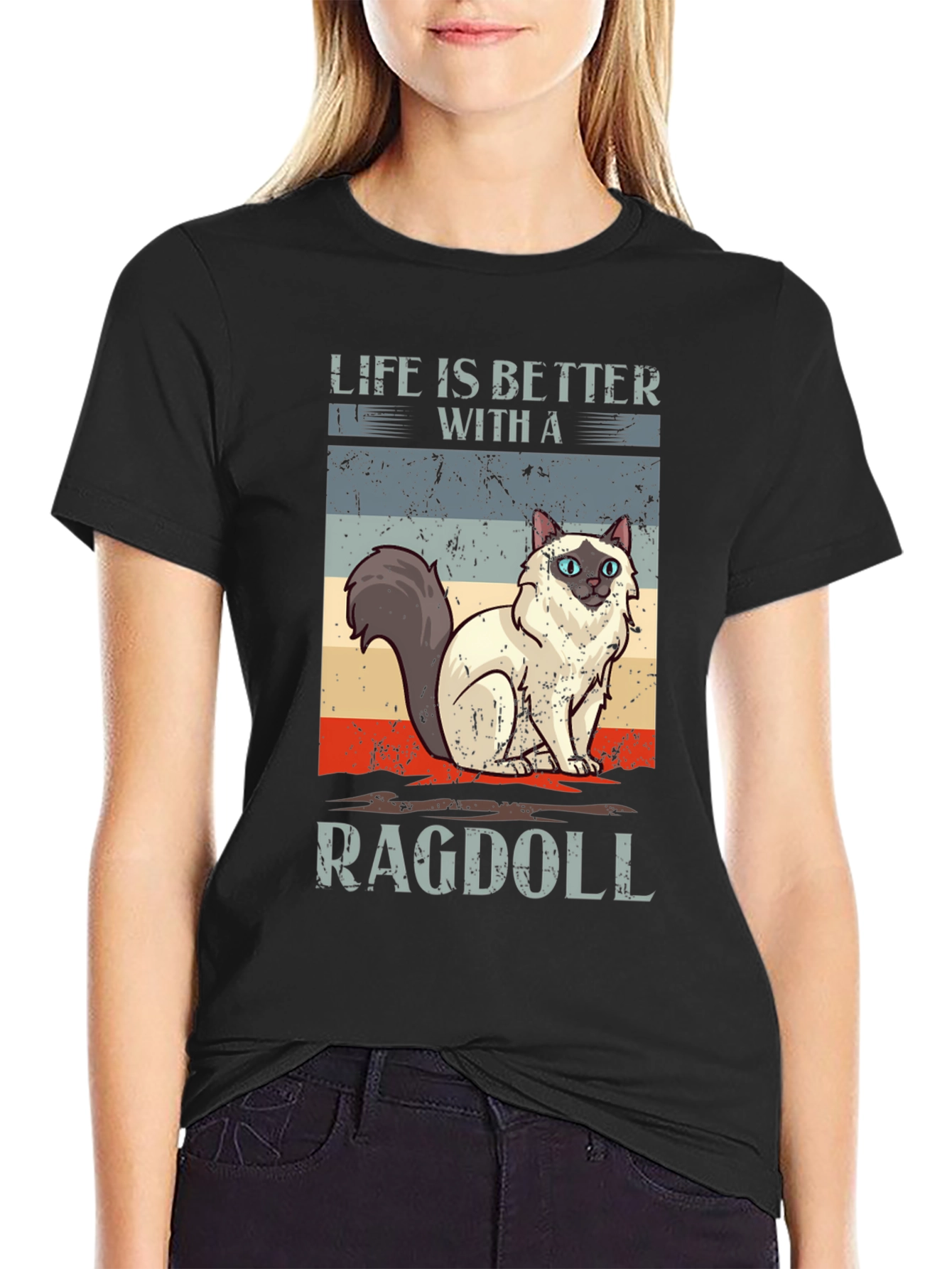 Life is Better with a Ragdoll Cat T-Shirt