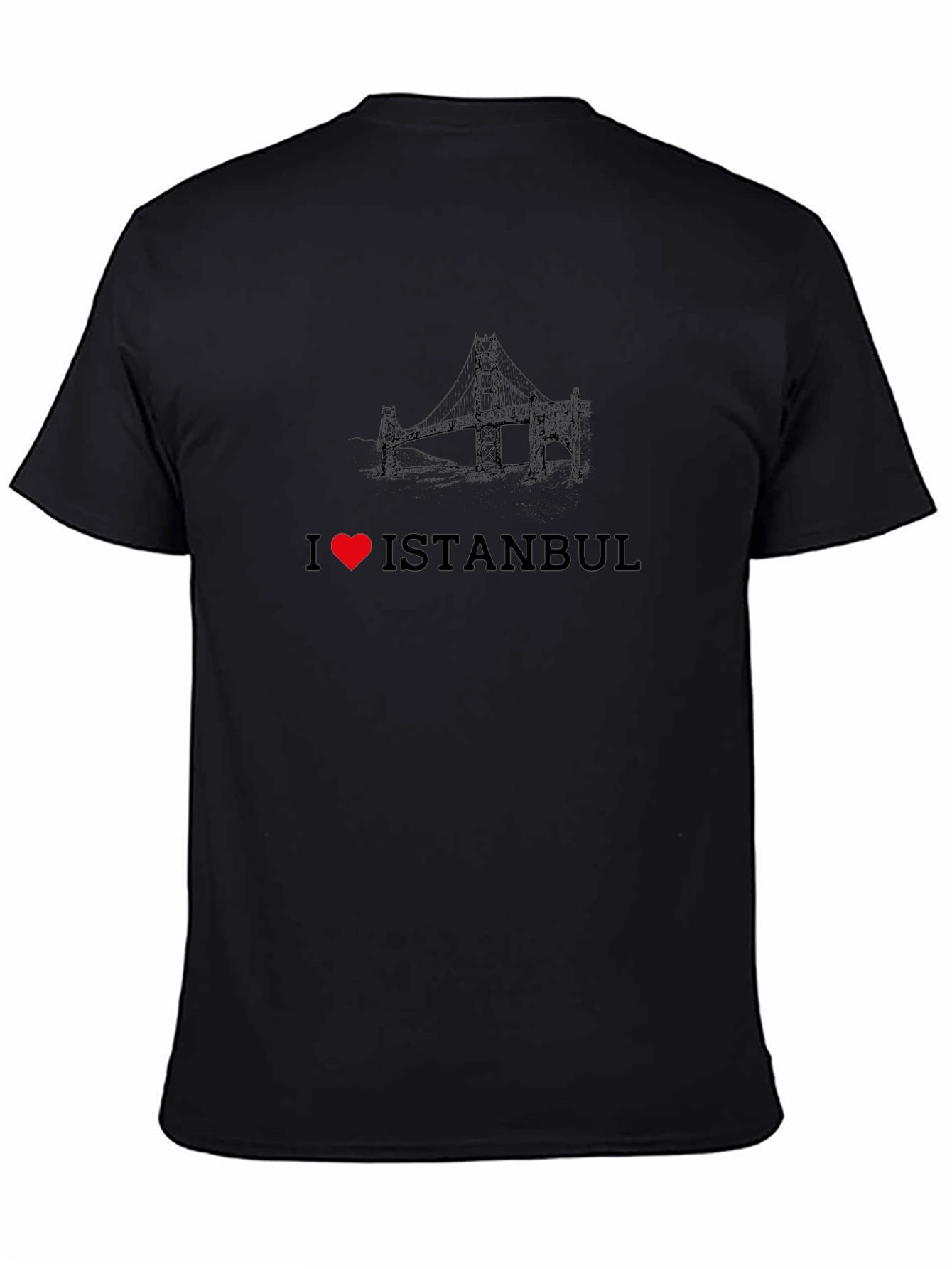 I Heart Istanbul Black Graphic T-Shirt