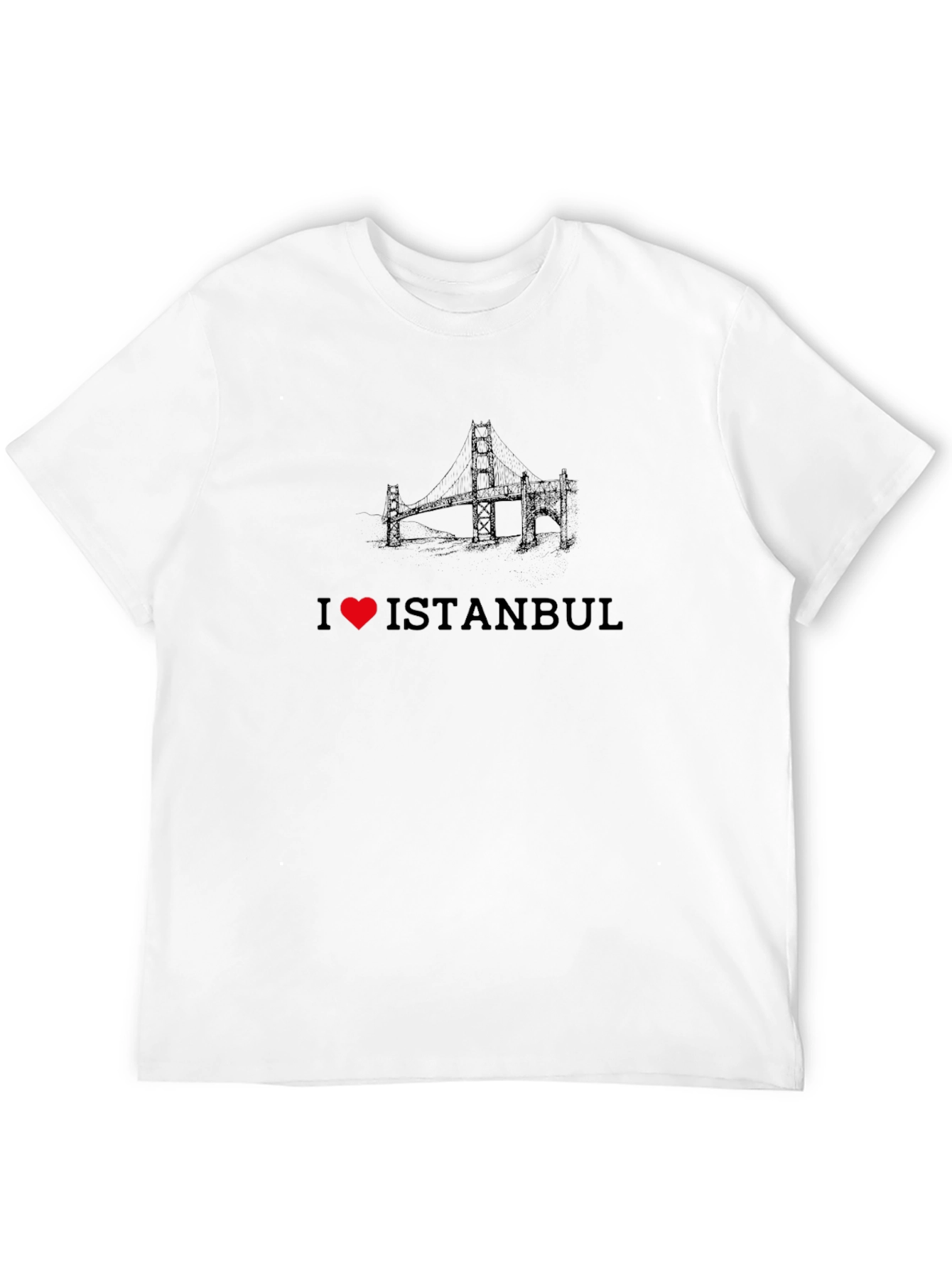 I Heart Istanbul Black Graphic T-Shirt
