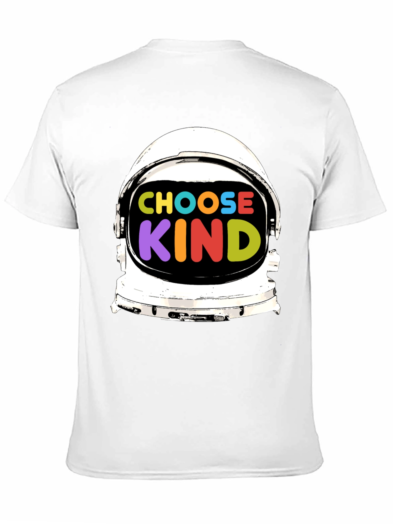 Choose Kind T-Shirt Astronaut Helmet Graphic