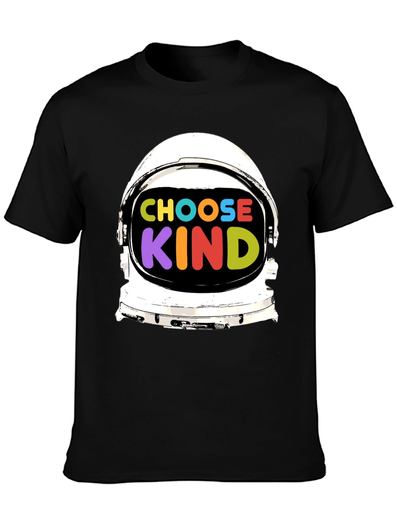 Choose Kind T-Shirt Astronaut Helmet Graphic
