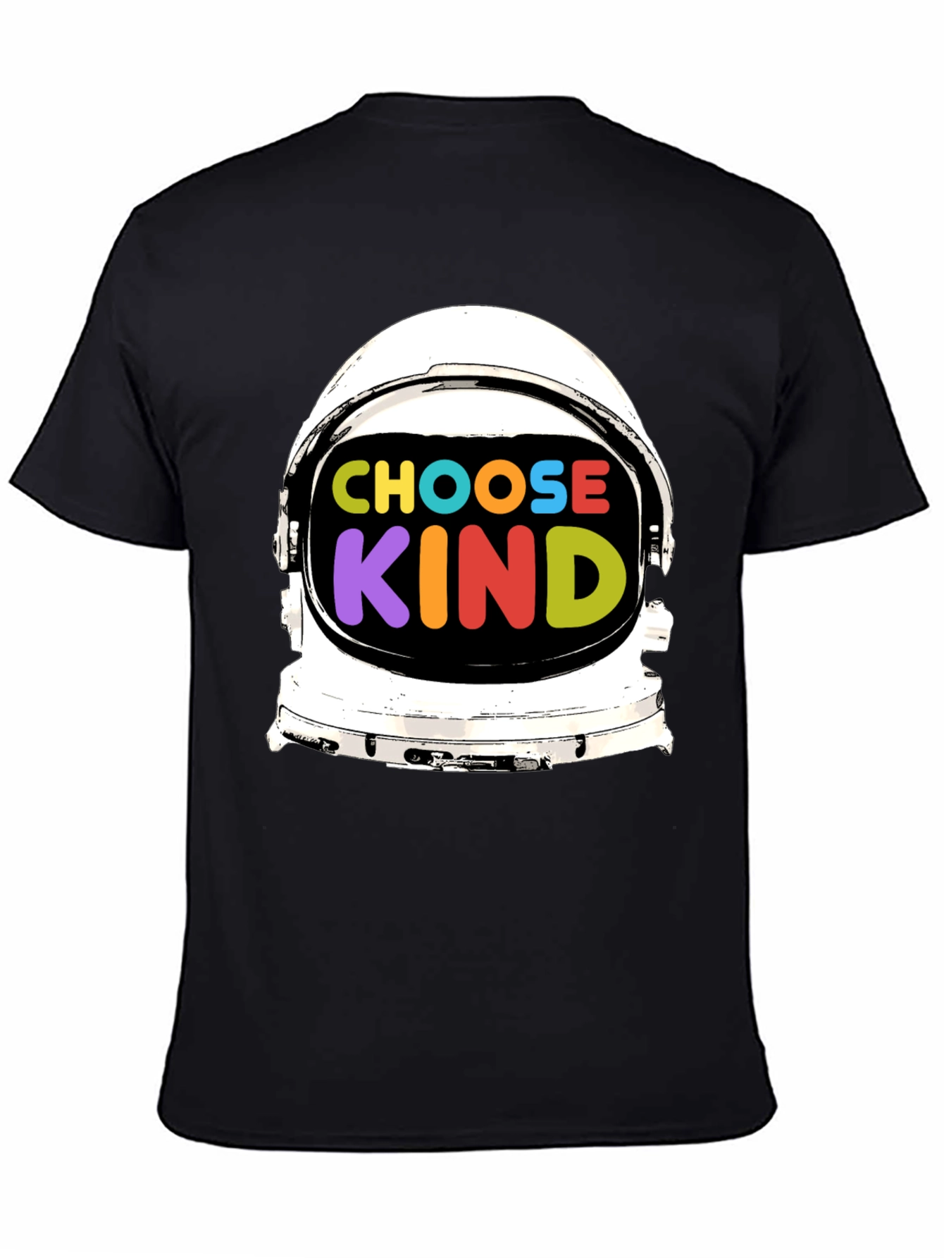 Choose Kind T-Shirt Astronaut Helmet Graphic