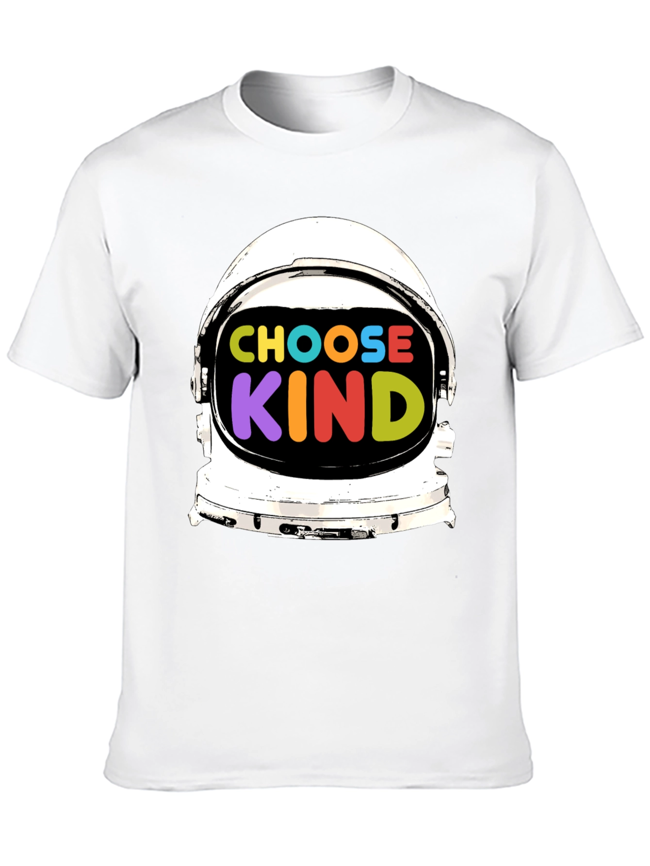 Choose Kind T-Shirt Astronaut Helmet Graphic
