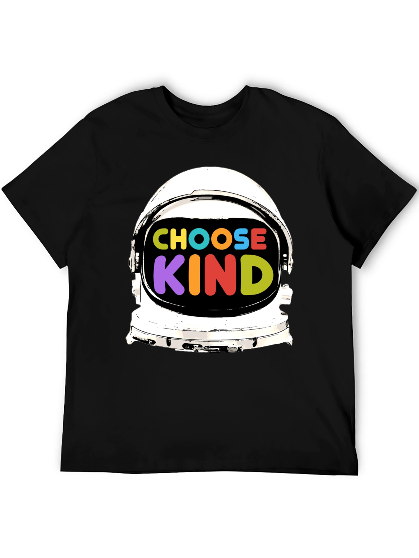 Choose Kind T-Shirt Astronaut Helmet Graphic