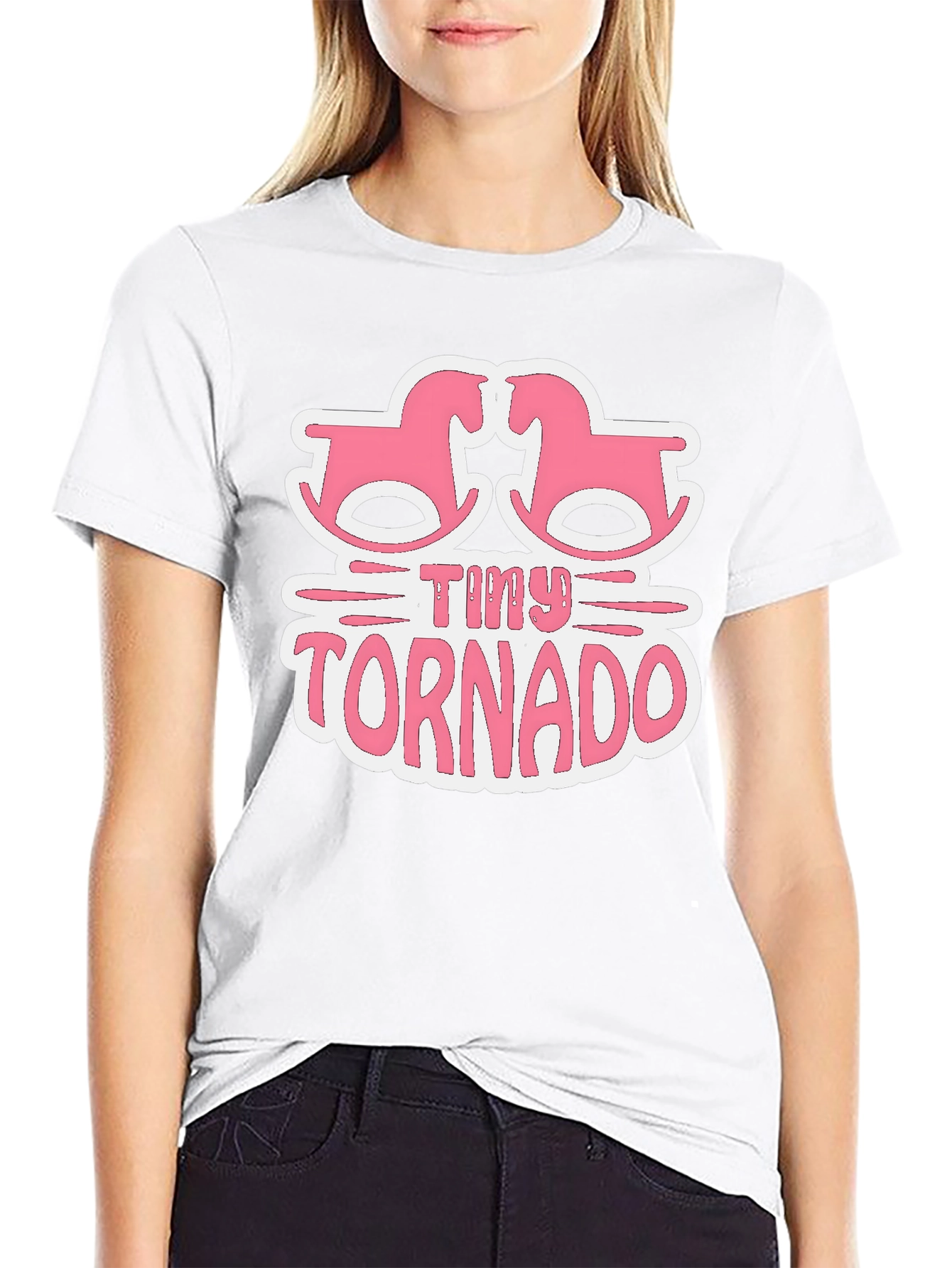 Tiny Tornado Rocking Horse Baby Graphic Tee