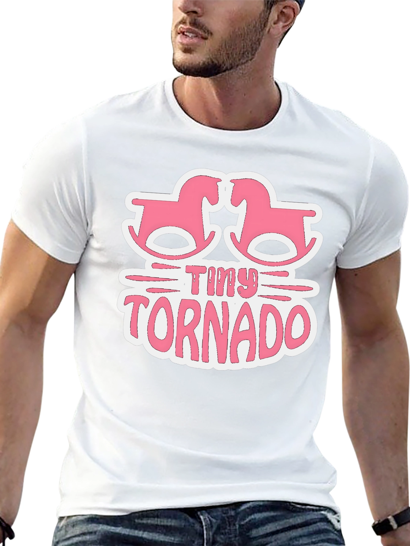 Tiny Tornado Rocking Horse Baby Graphic Tee