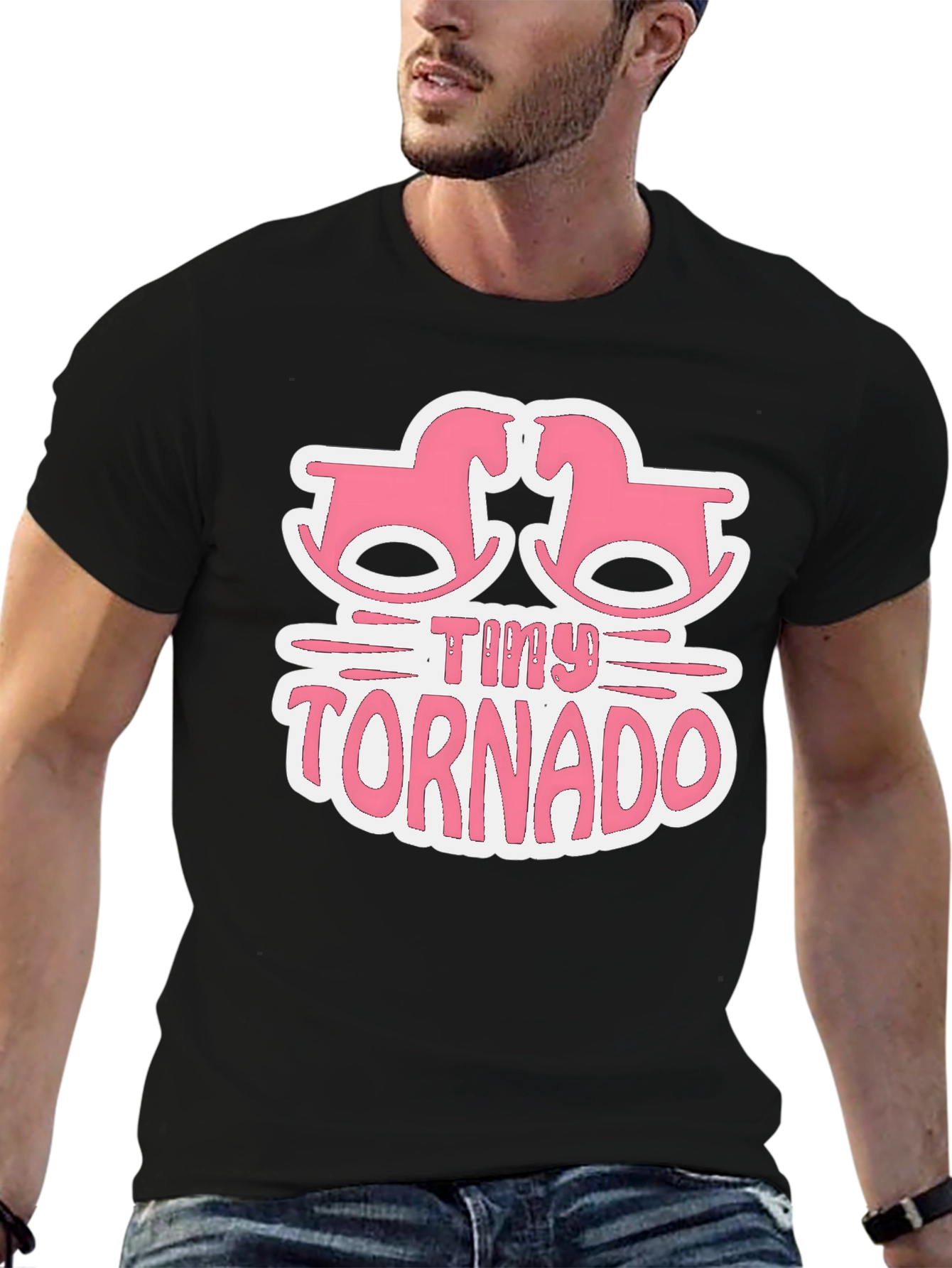 Tiny Tornado Rocking Horse Baby Graphic Tee