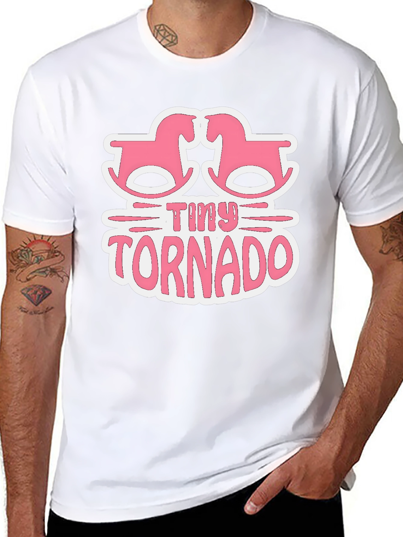 Tiny Tornado Rocking Horse Baby Graphic Tee