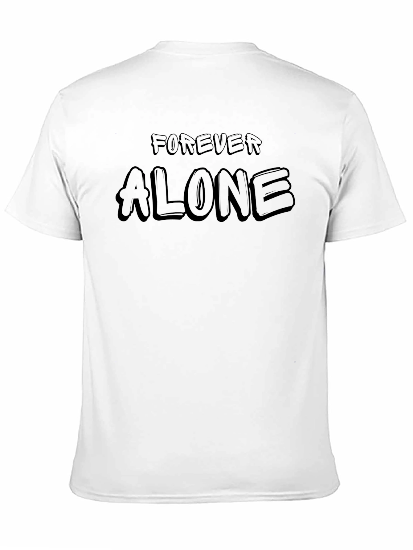 Forever Alone Black Graphic Tee