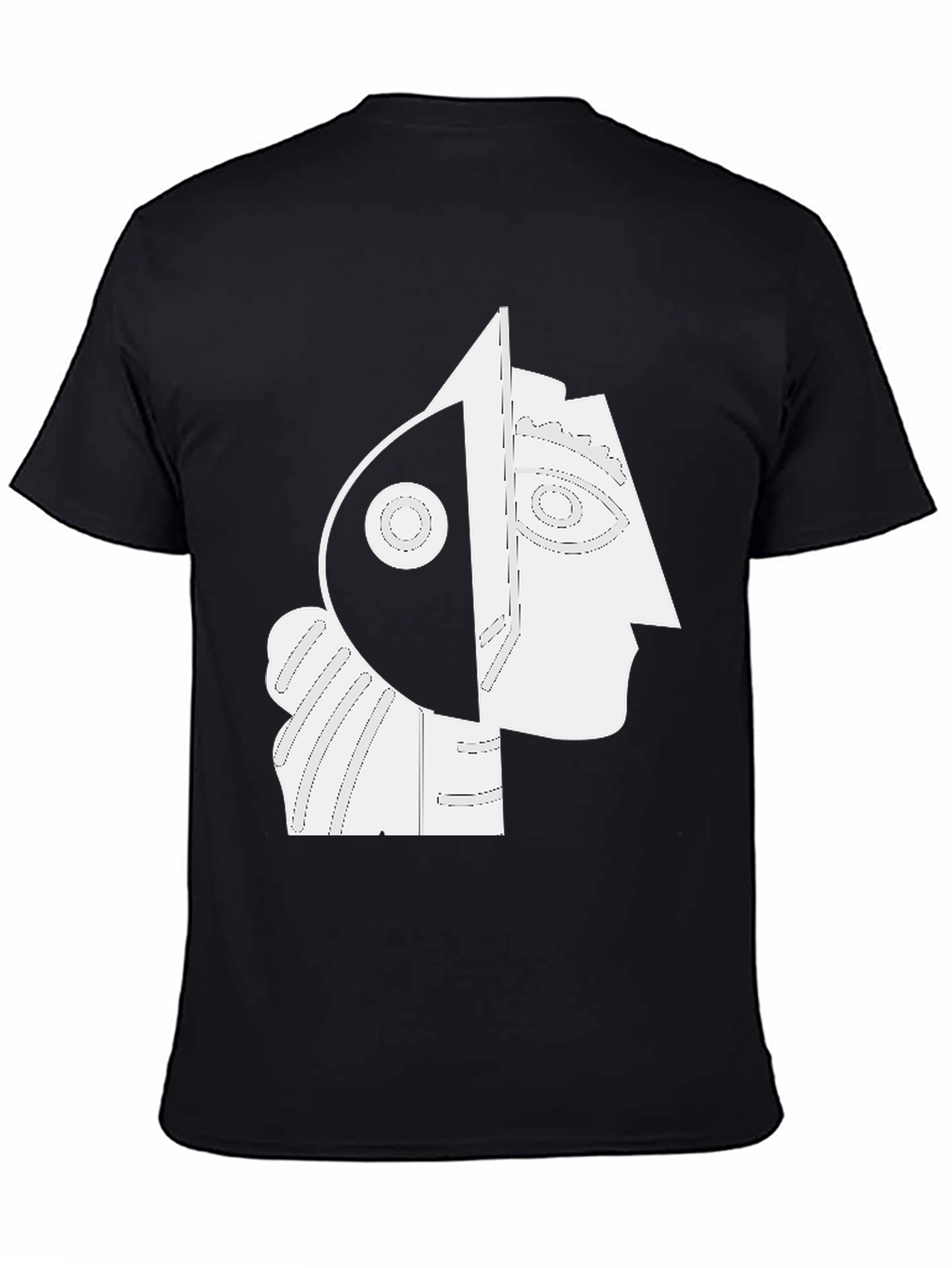 Abstract Portrait Graphic Tee - Modern Art Shirt
