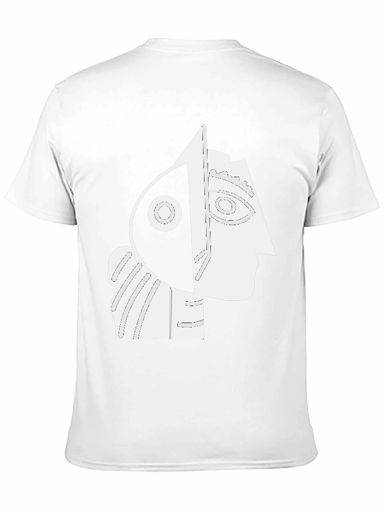 Abstract Portrait Graphic Tee - Modern Art Shirt