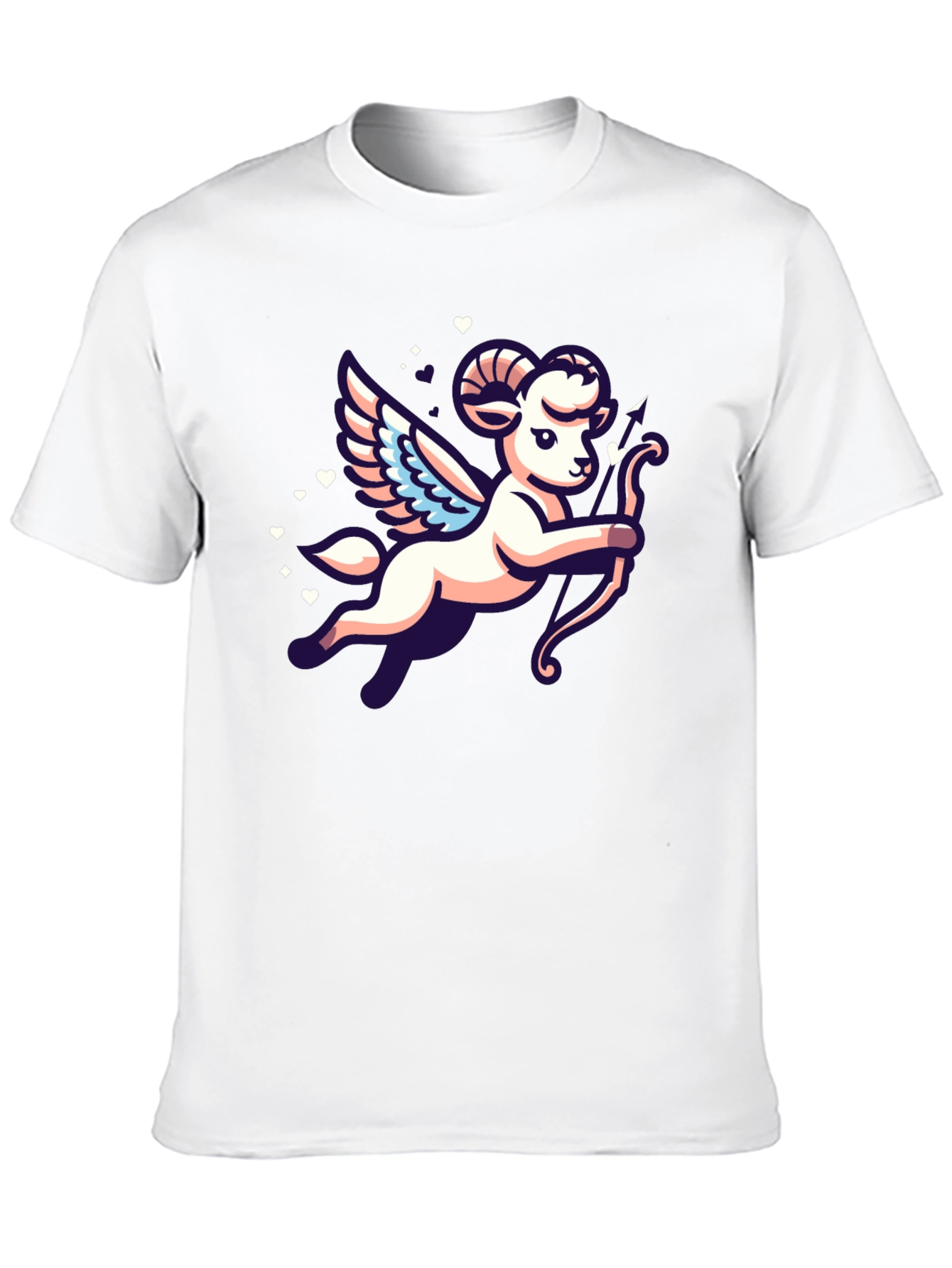 Cupid Aries Ram Graphic T-Shirt
