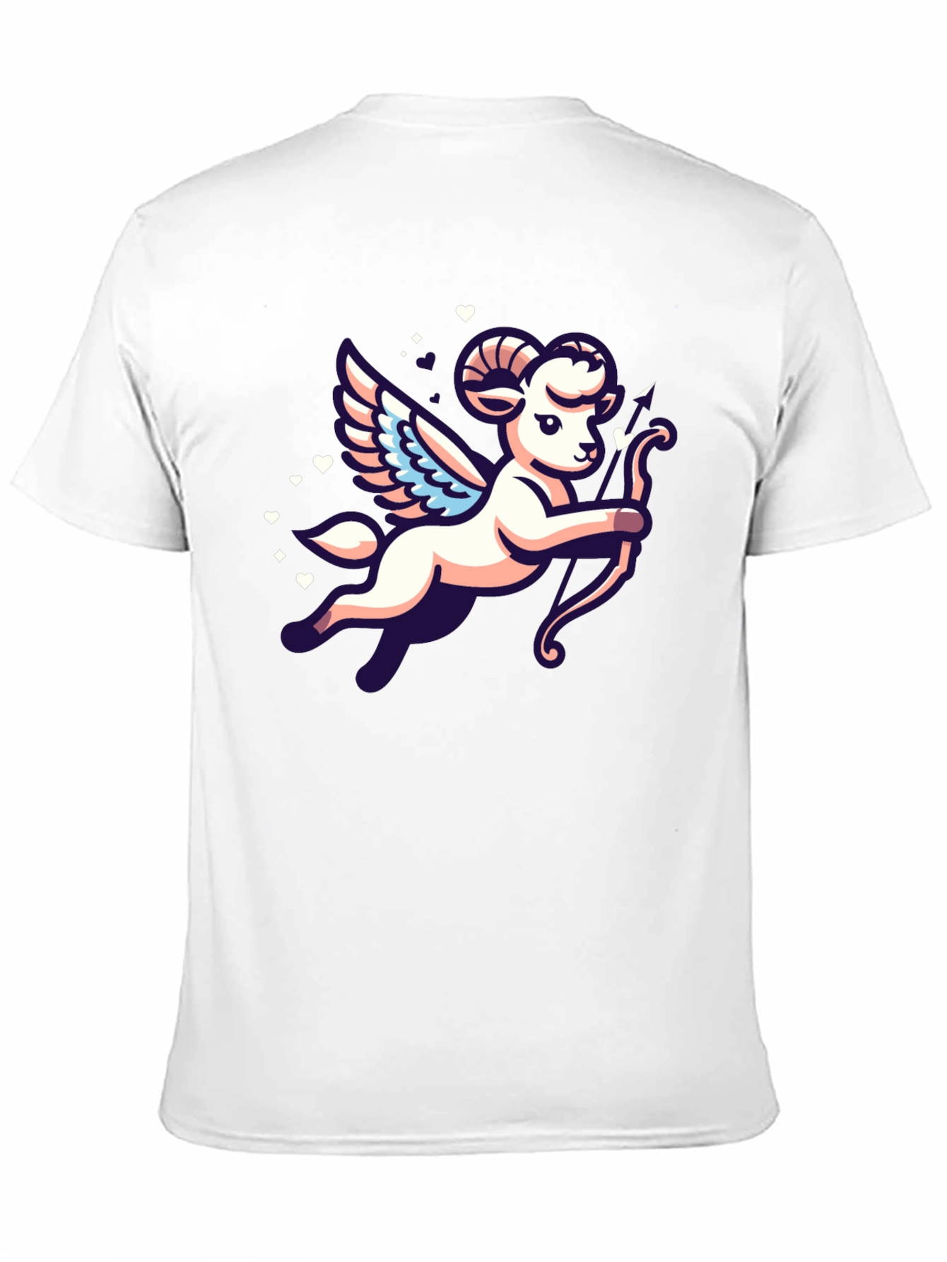Cupid Aries Ram Graphic T-Shirt