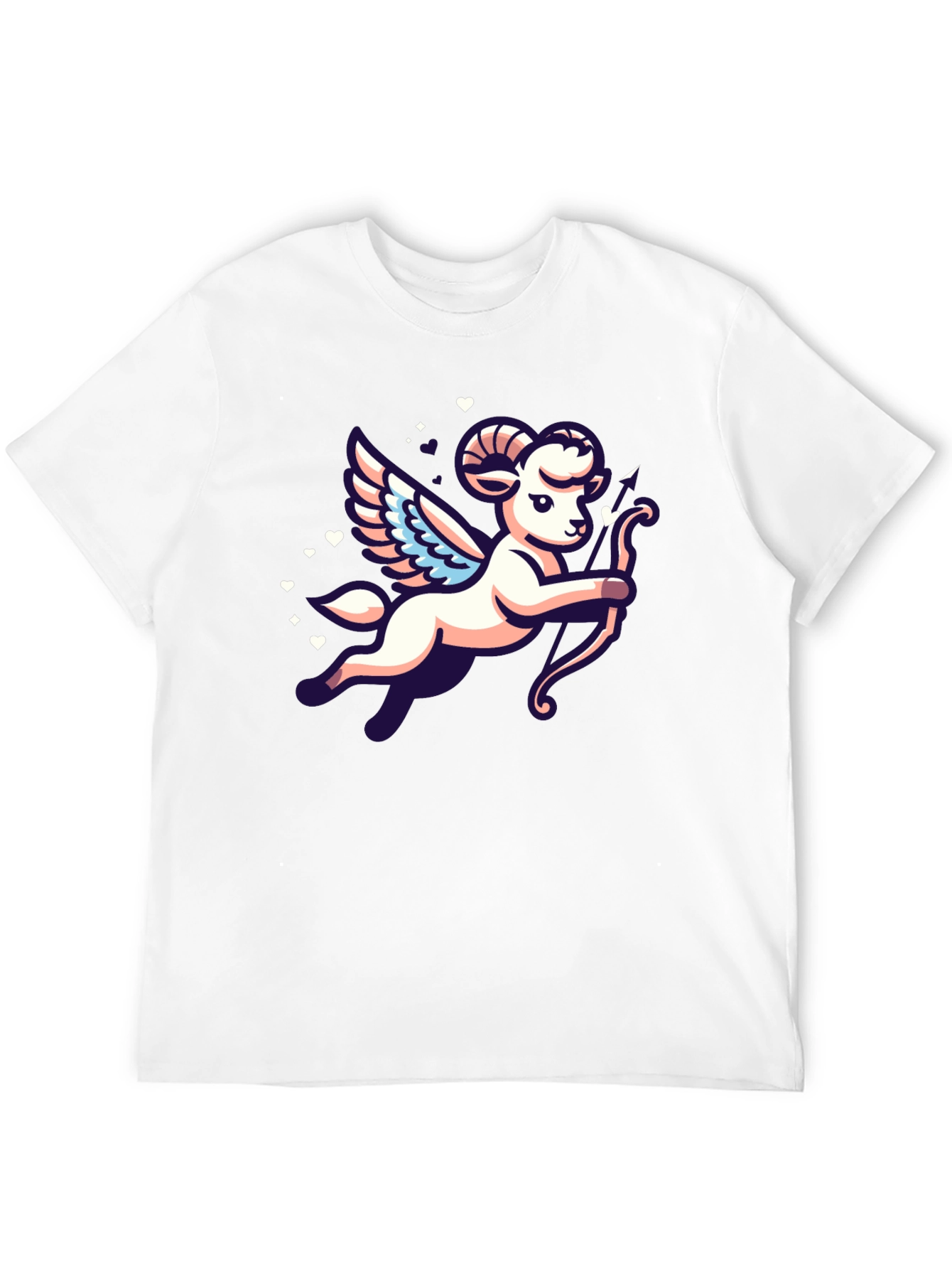 Cupid Aries Ram Graphic T-Shirt