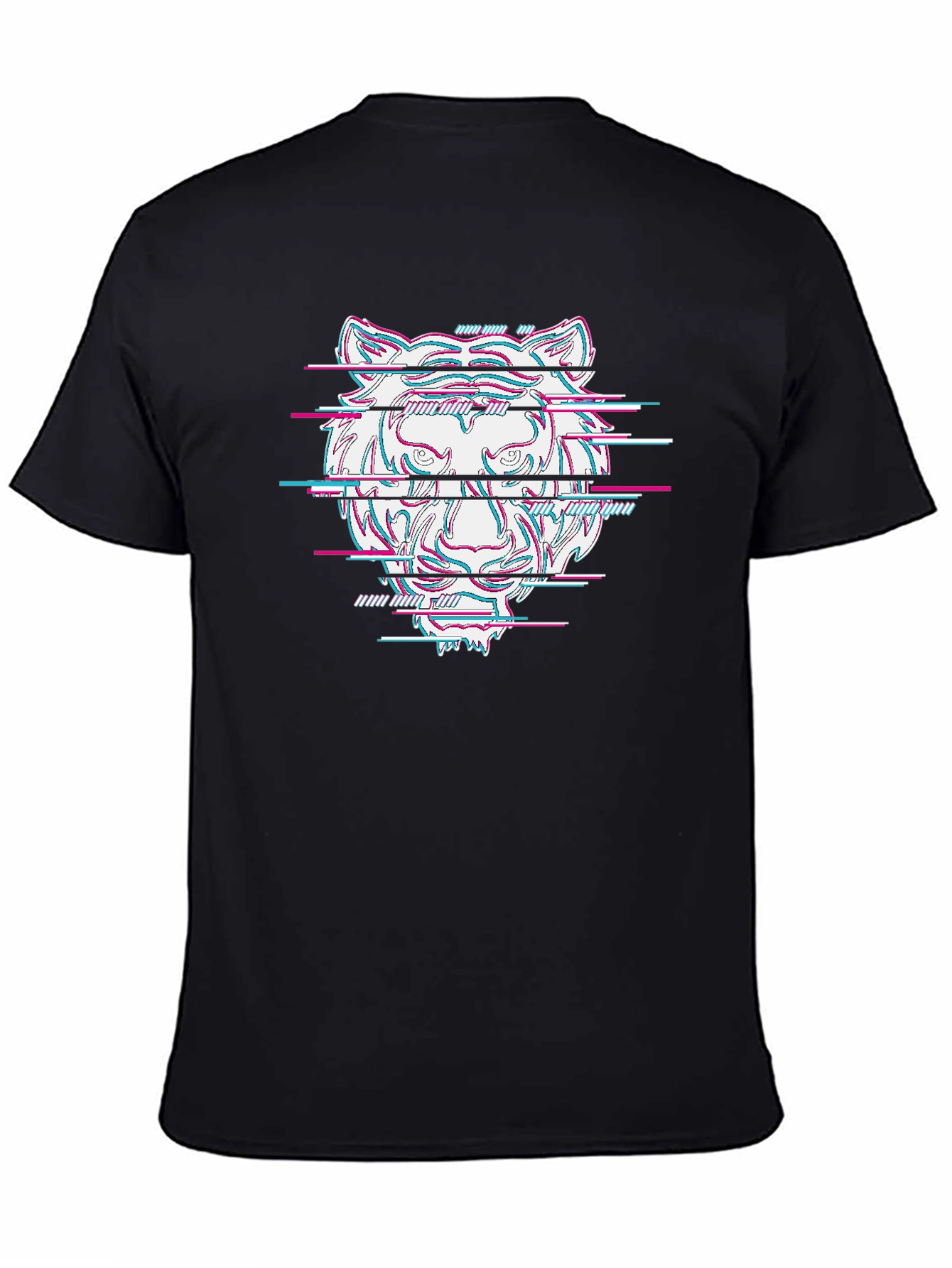 Glitch Tiger Graphic Tee - Cool Streetwear