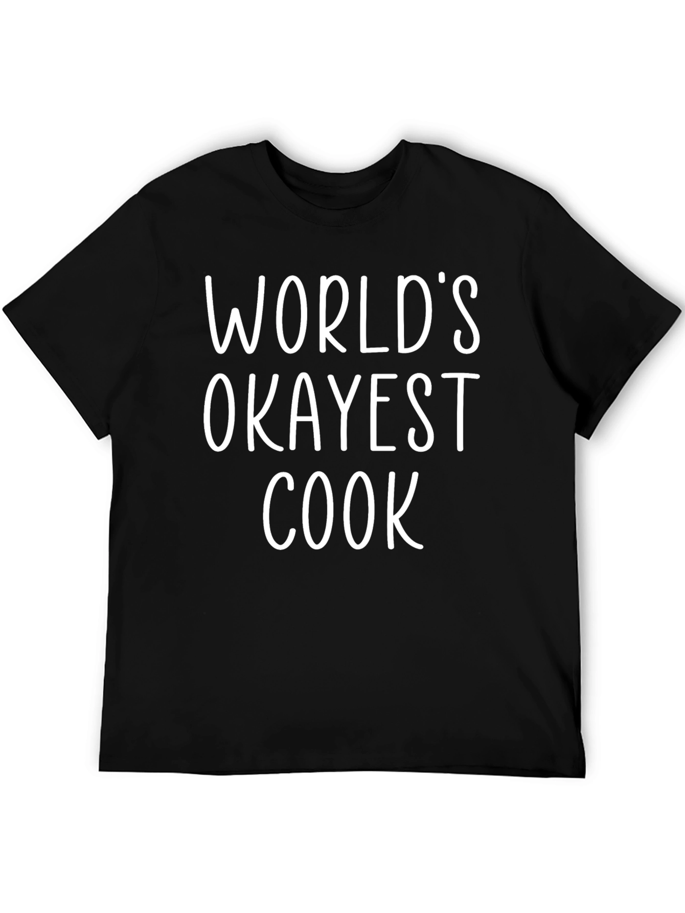 Worlds Okayest Cook T-Shirt - Funny Chef Tee
