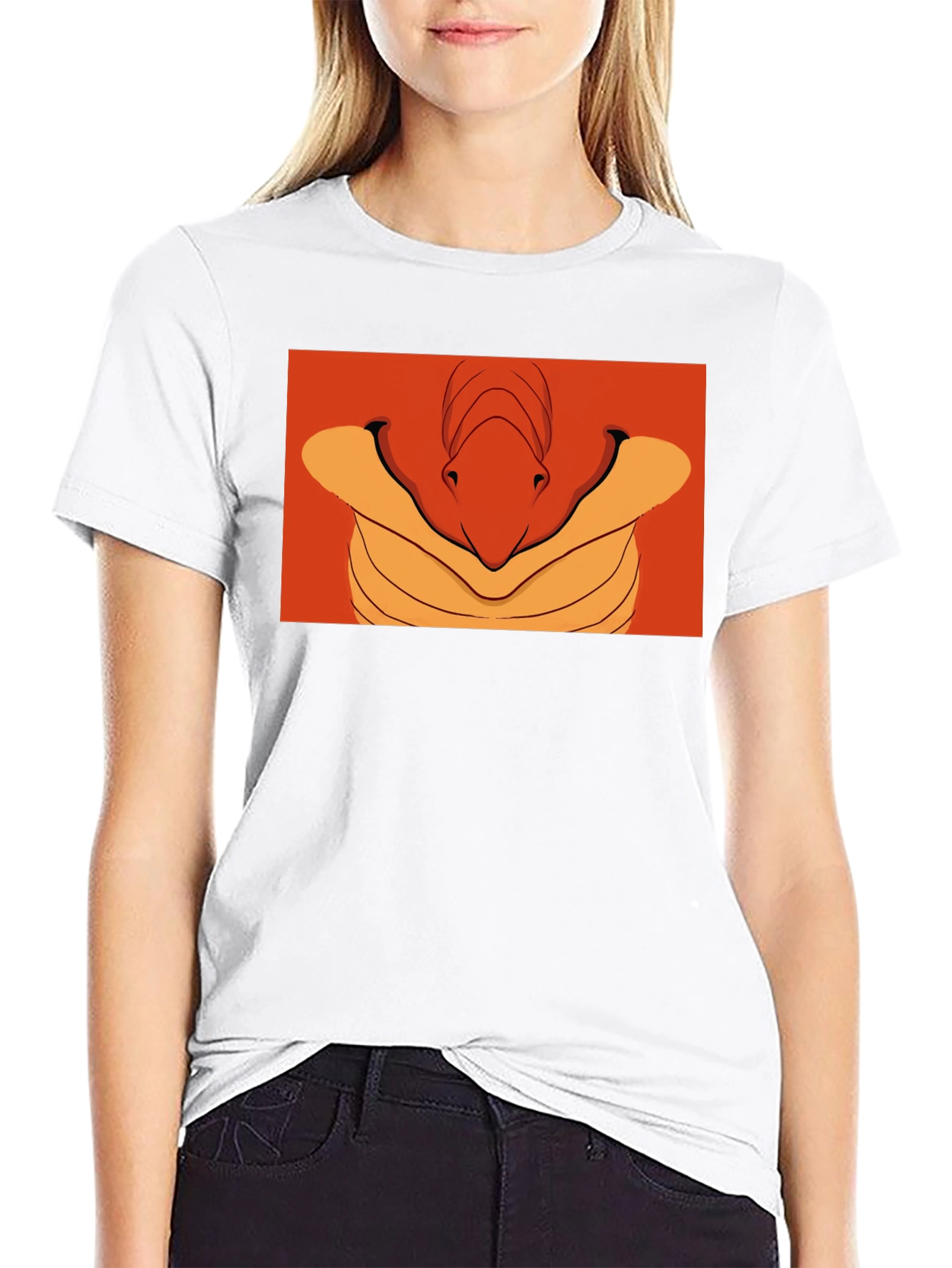 Stylized Reptile Graphic Tee - Modern Bold Design