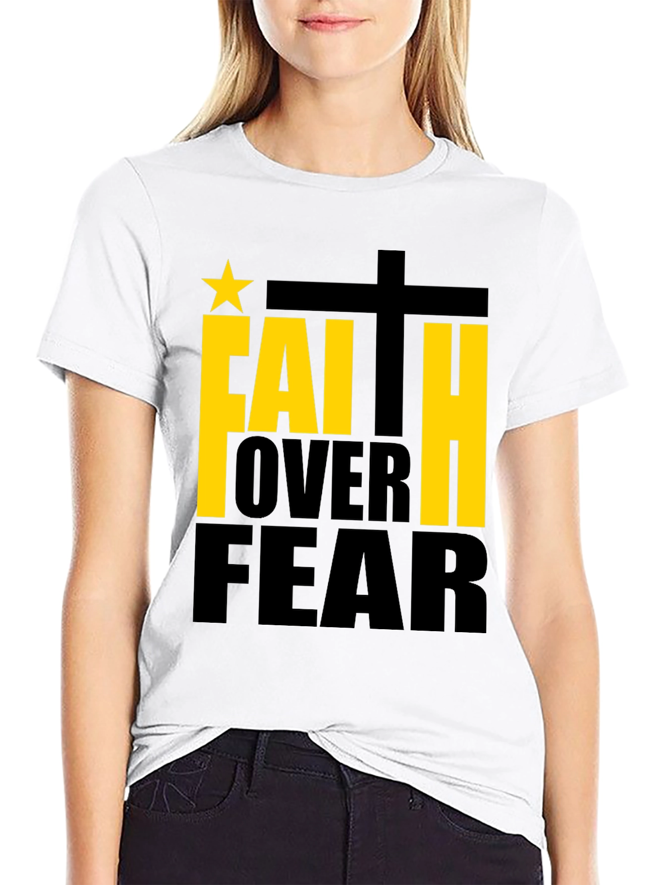 Faith Over Fear Graphic T-Shirt