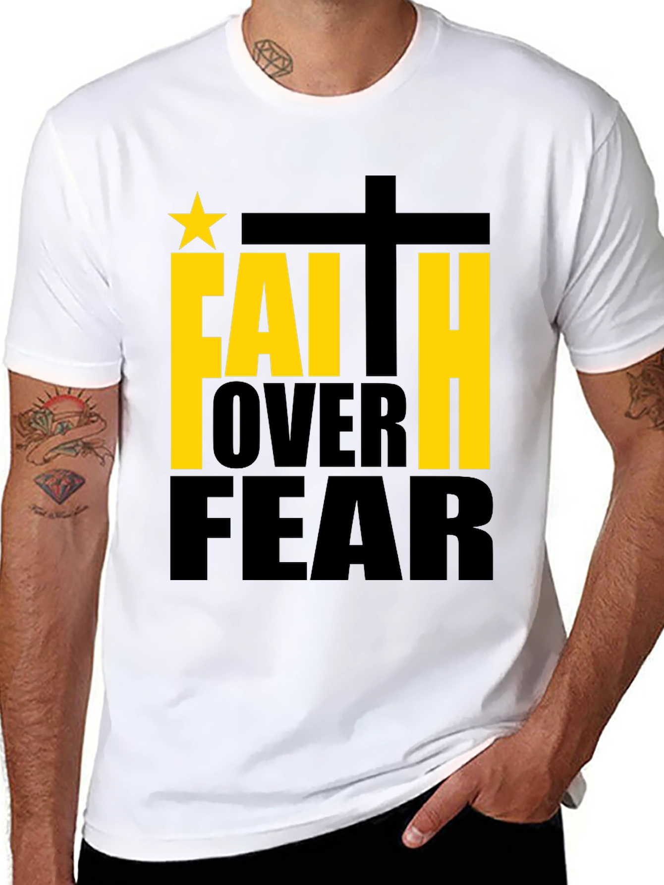 Faith Over Fear Graphic T-Shirt