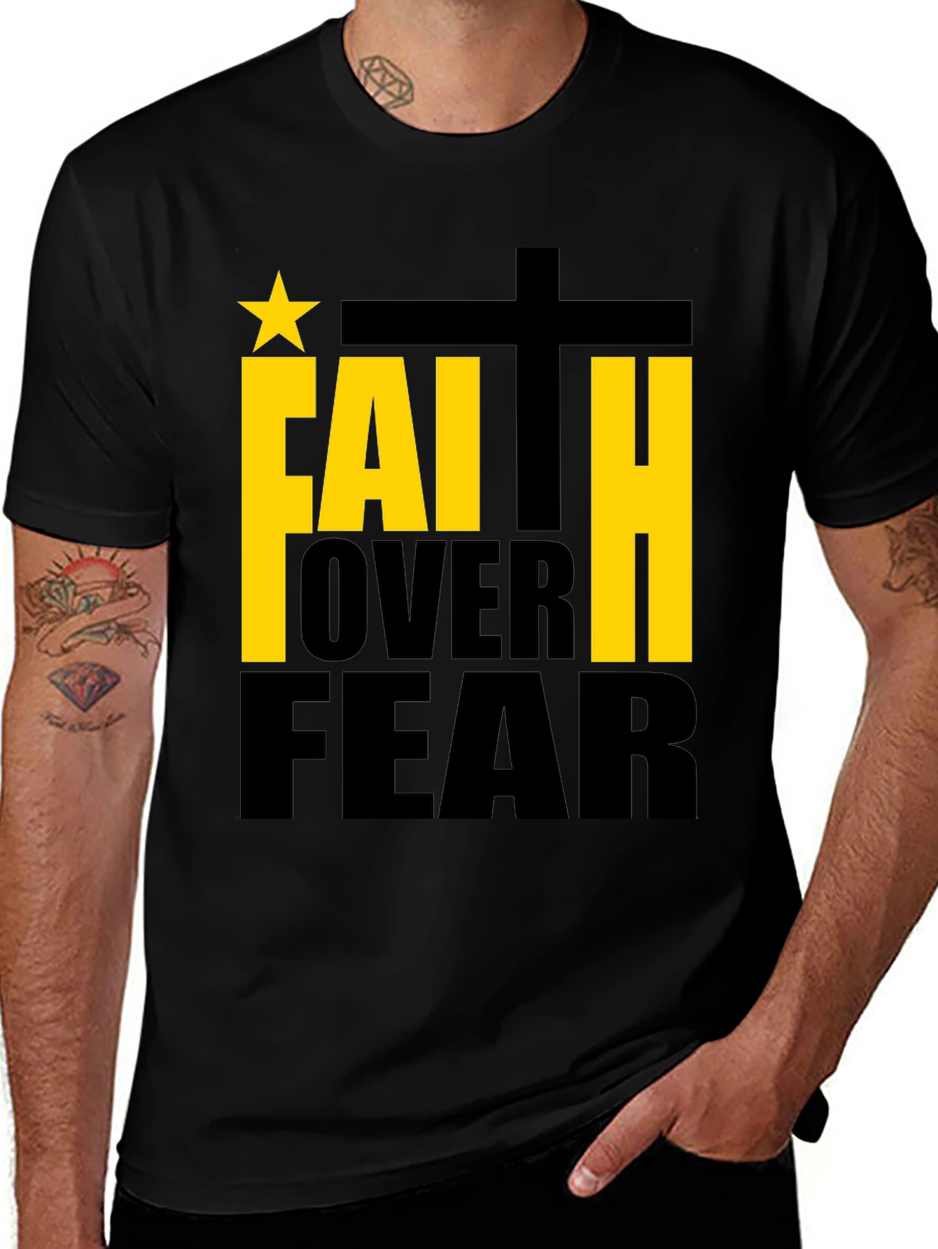 Faith Over Fear Graphic T-Shirt