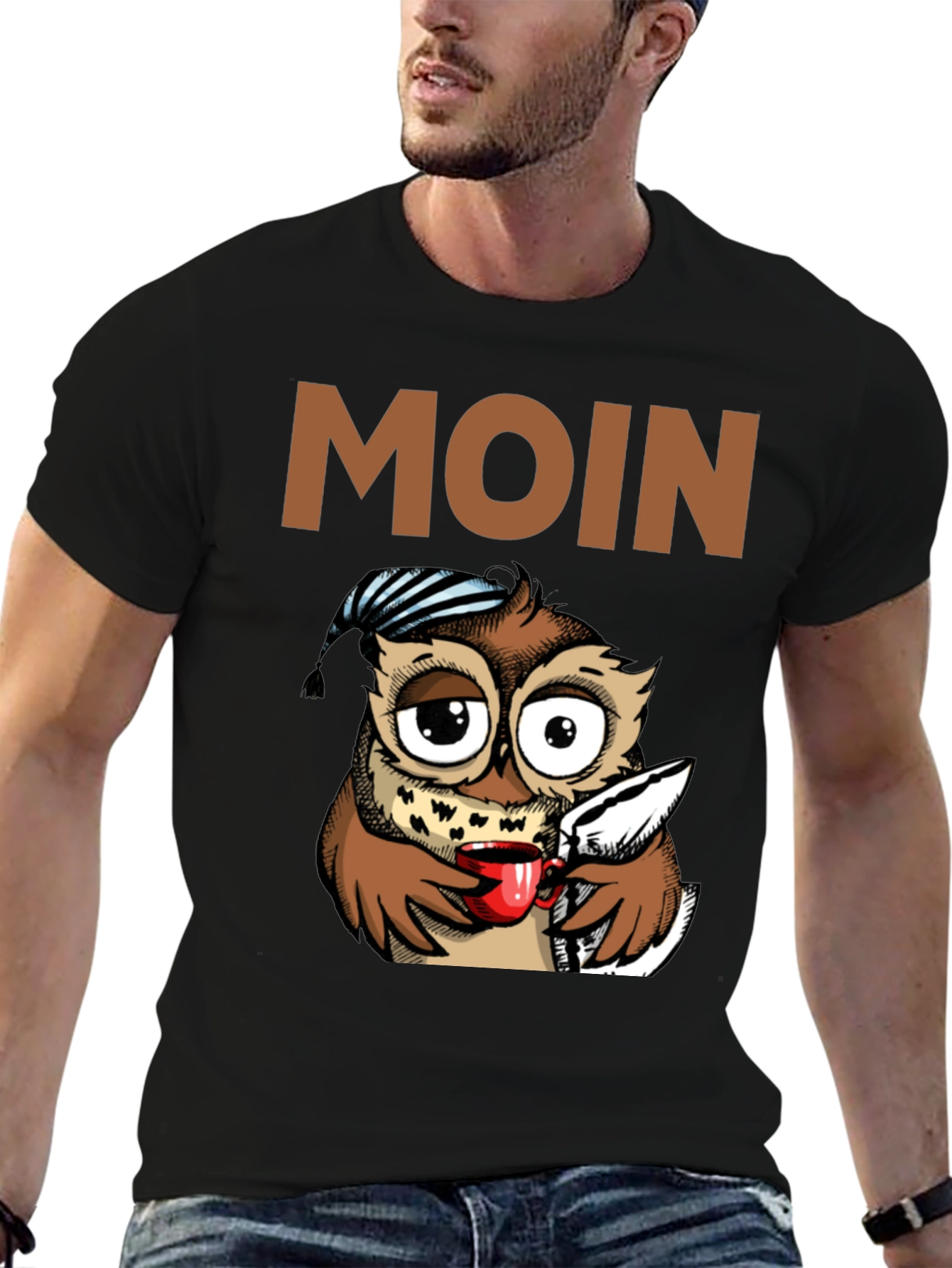 Funny Owl Moin T-Shirt