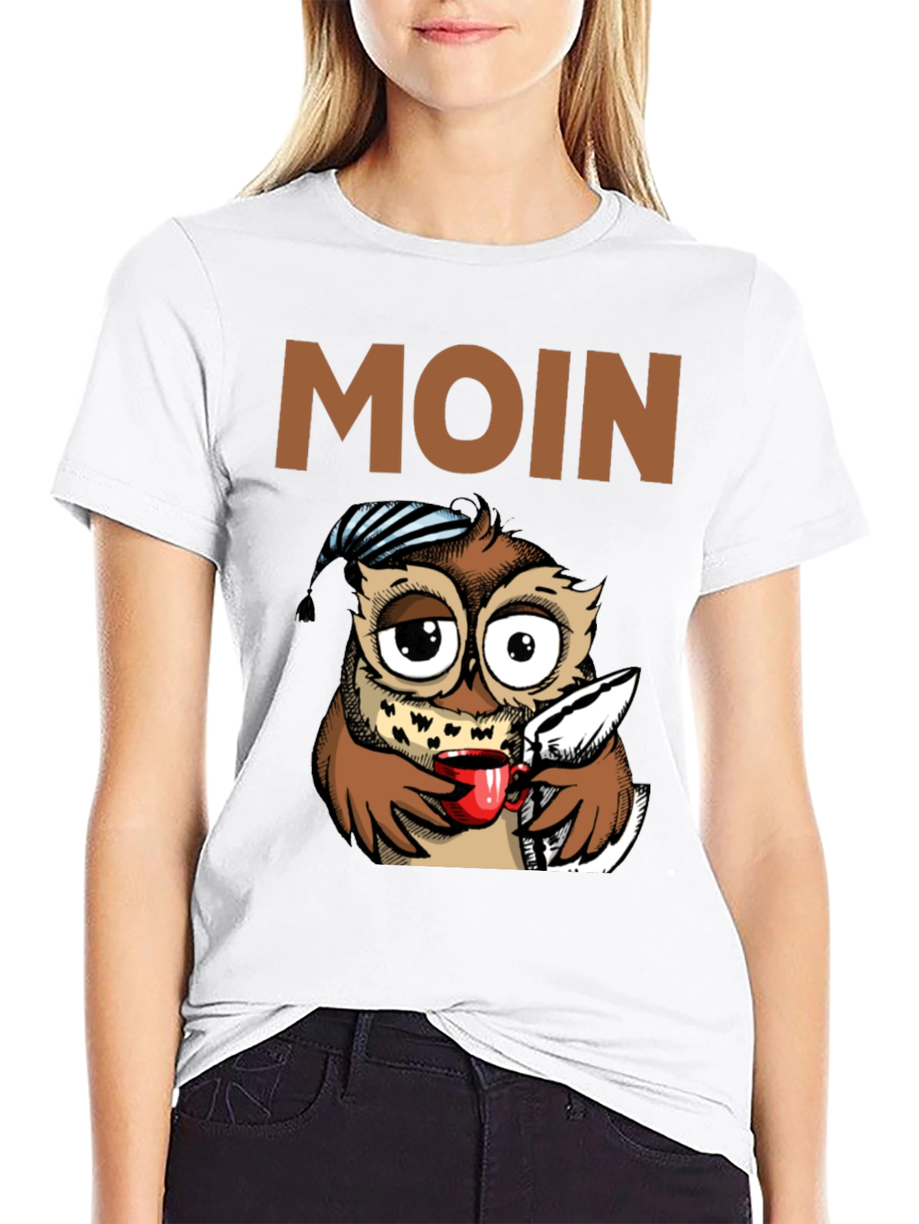 Funny Owl Moin T-Shirt