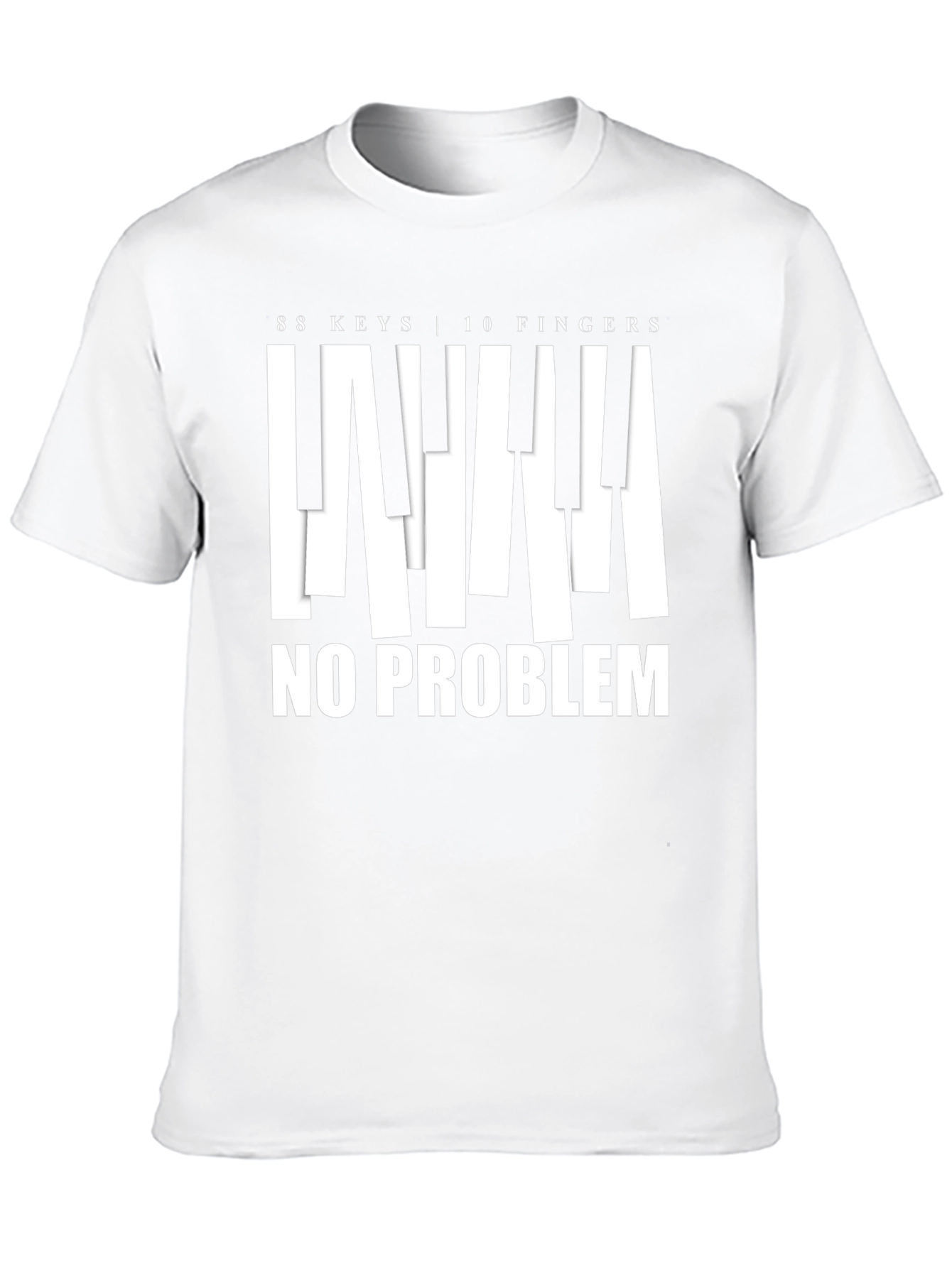 88 Keys 10 Fingers No Problem Graphic Tee