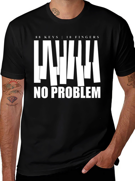 88 Keys 10 Fingers No Problem Graphic Tee