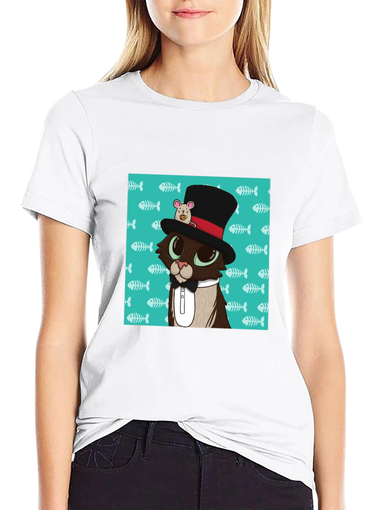 Cat in Hat T-Shirt