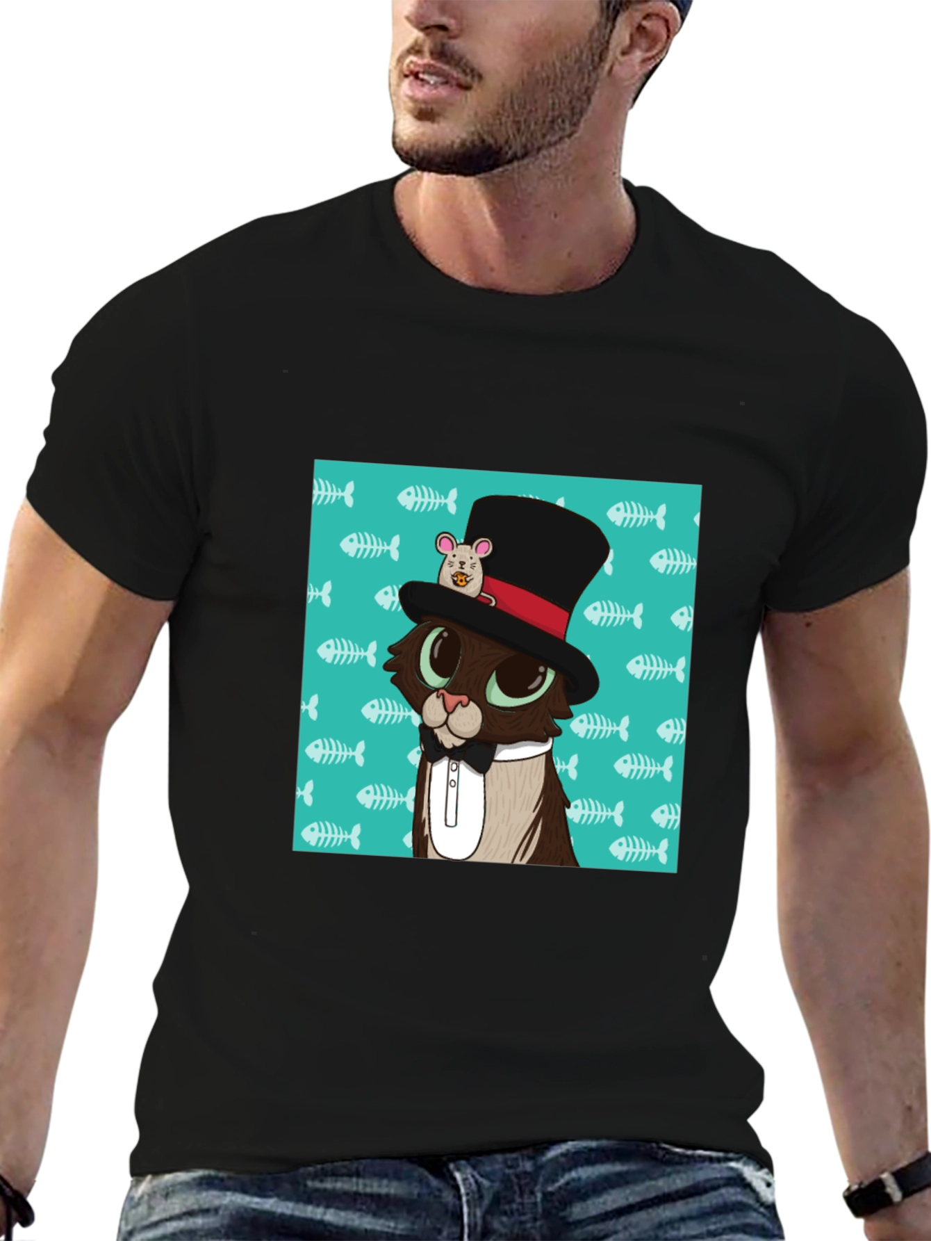 Cat in Hat T-Shirt