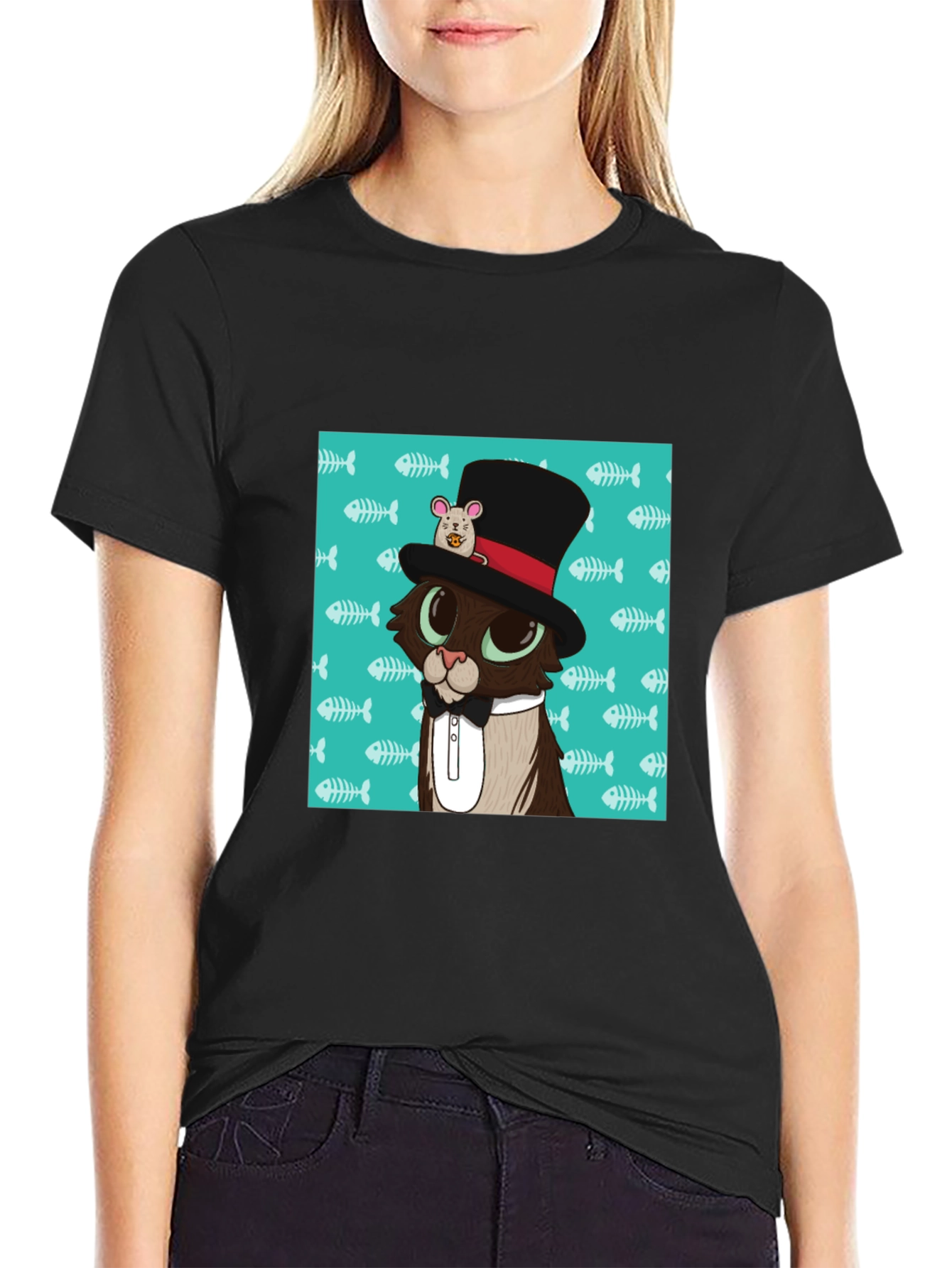 Cat in Hat T-Shirt