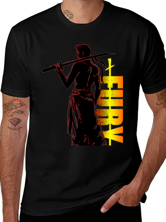 Fury Graphic Print Tee - Black