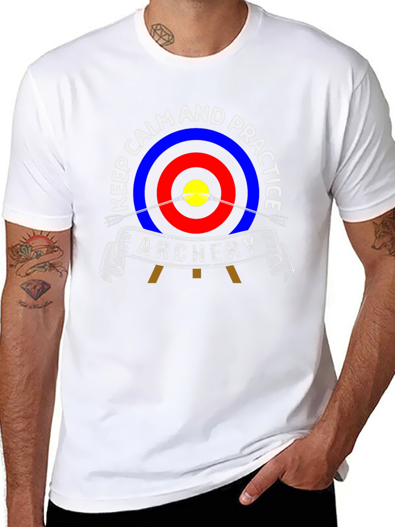 Archery Practice T-Shirt - Keep Calm and Practice