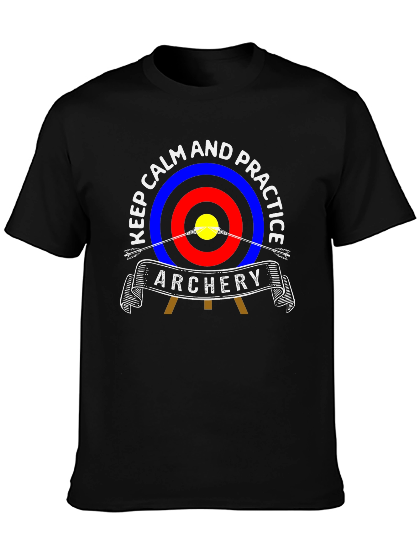 Archery Practice T-Shirt - Keep Calm and Practice